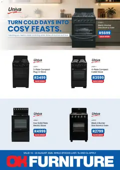 OK Furniture specials catalogue – valid from 16/08/2026
