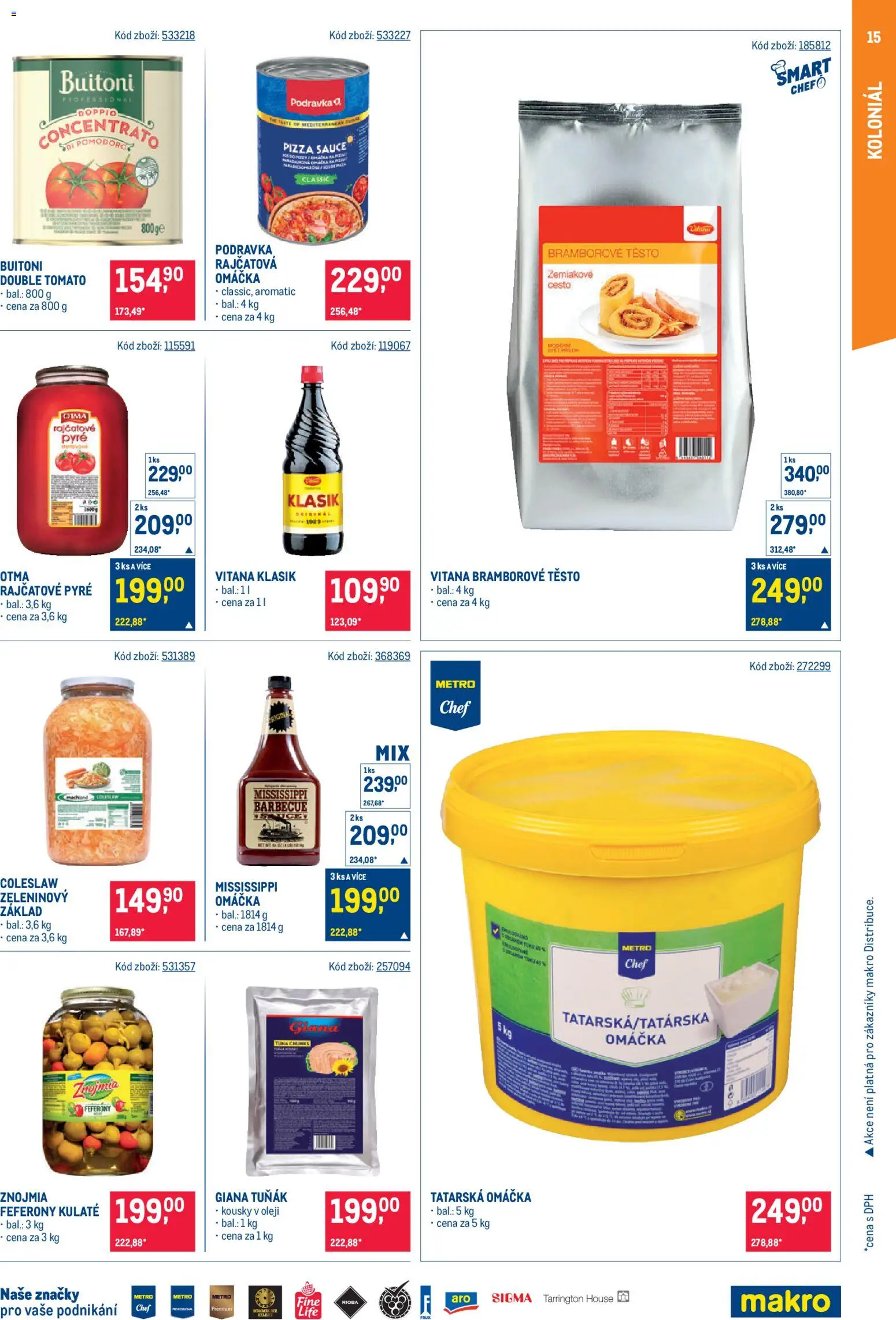 Makro leták - Gastronomie od 12.08.2026 | Strana: 15 | Produkty: Pizza, Coleslaw, Cesto, Těsto