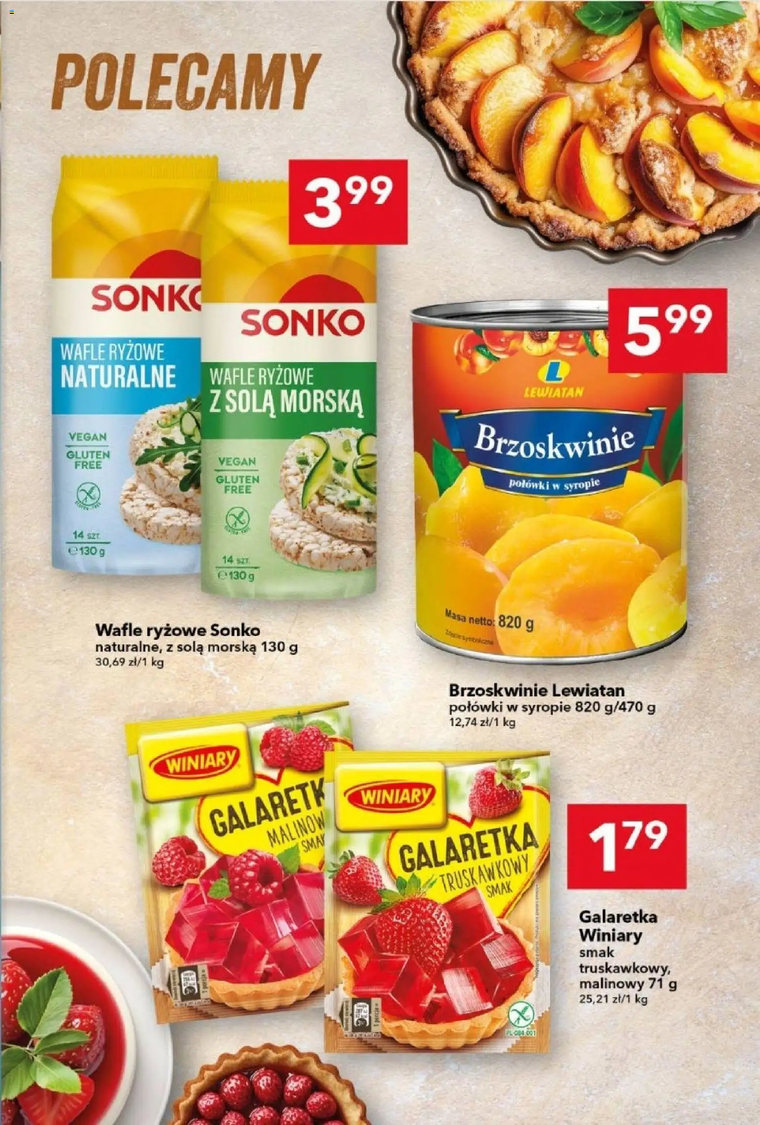 Lewiatan gazetka od 21.05.2026 | Strona: 11 | Produkty: Galaretka, Wafle, Wafle ryżowe, Brzoskwinie