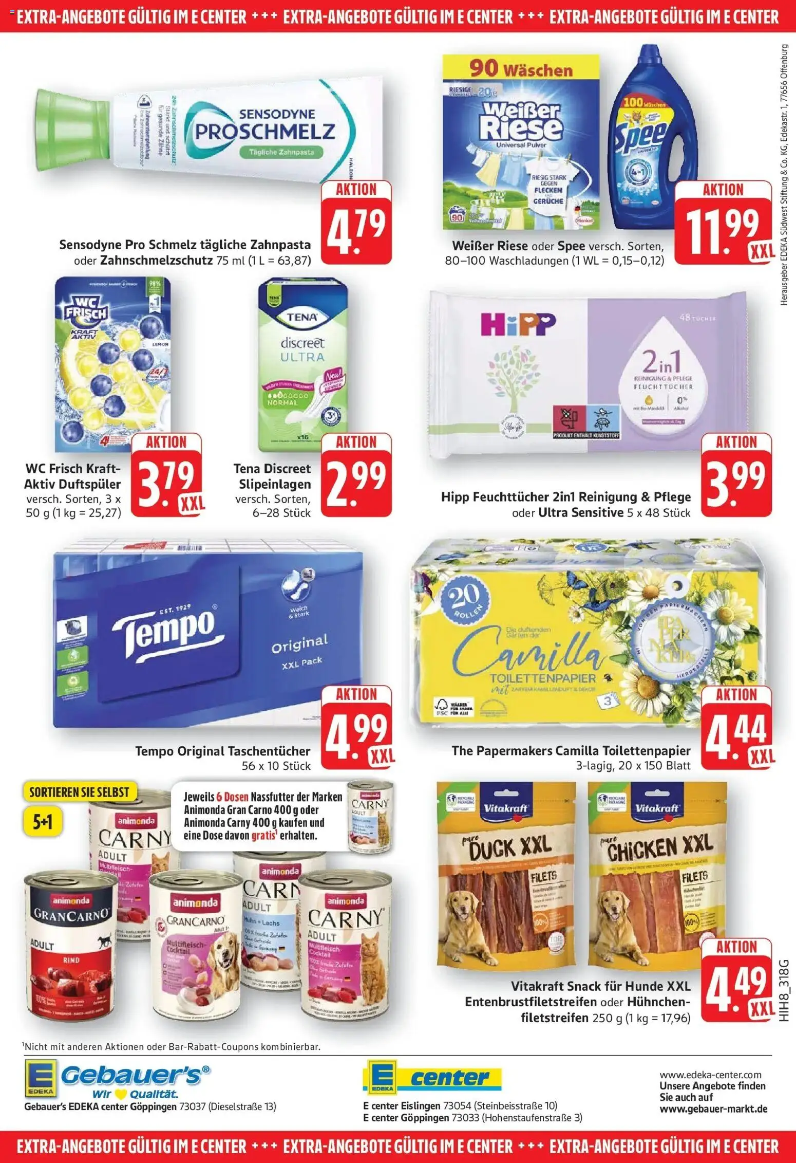 Eislingen – gültig ab 10.08.2026 | Seite: 28 | Produkte: Lachs, Zahnpasta, Wc frisch, Toilettenpapier