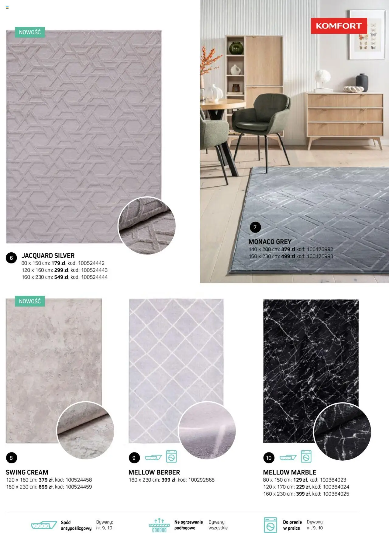 Komfort Gazetka - Katalog Dywanów od 15.10.2025 | Strona: 85 | Produkty: Dywany