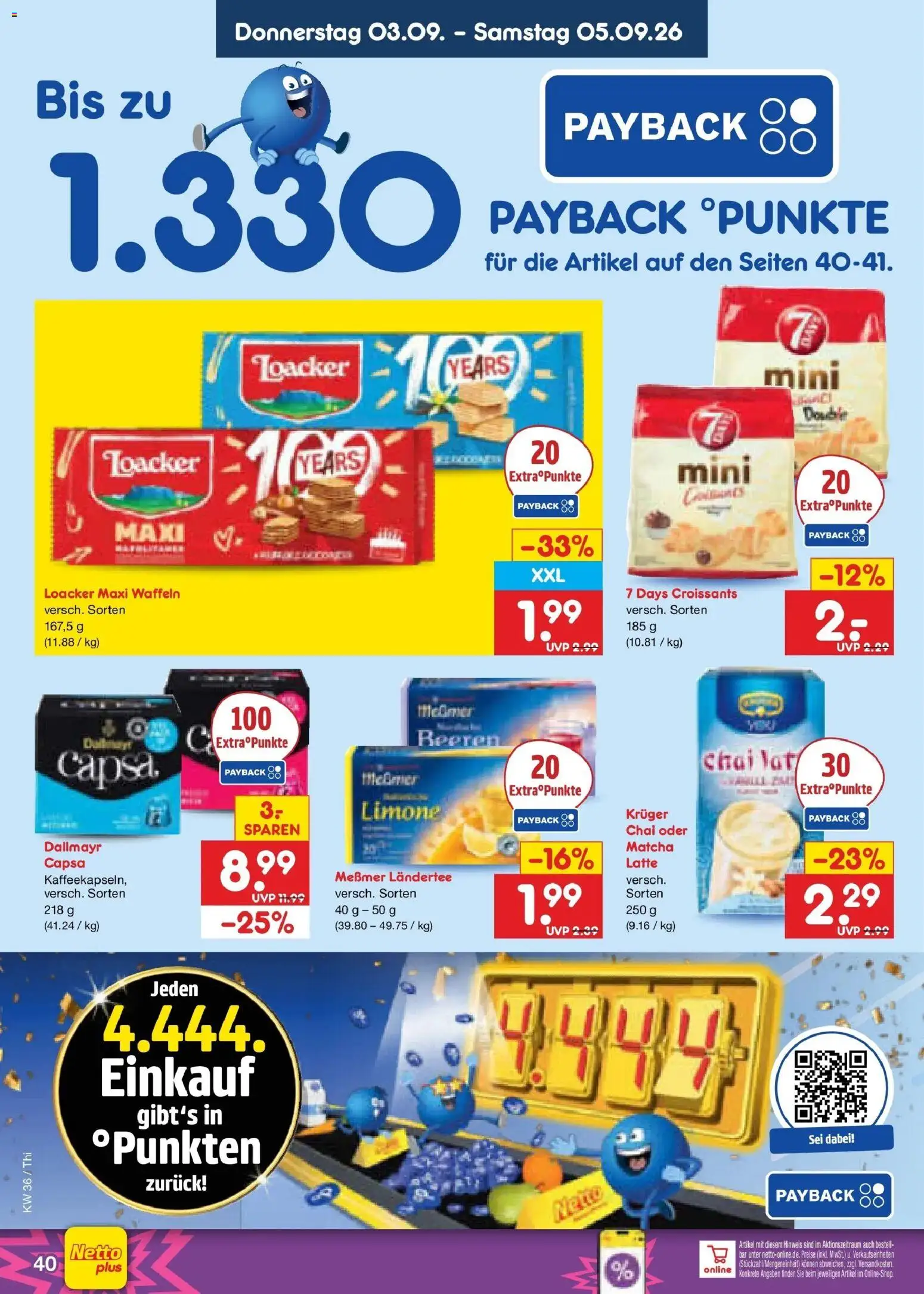 Netto Marken-Discount Prospekt Thiendorf – gültig ab 31.08.2026 | Seite: 52 | Produkte: Messmer, Waffeln, Dallmayr