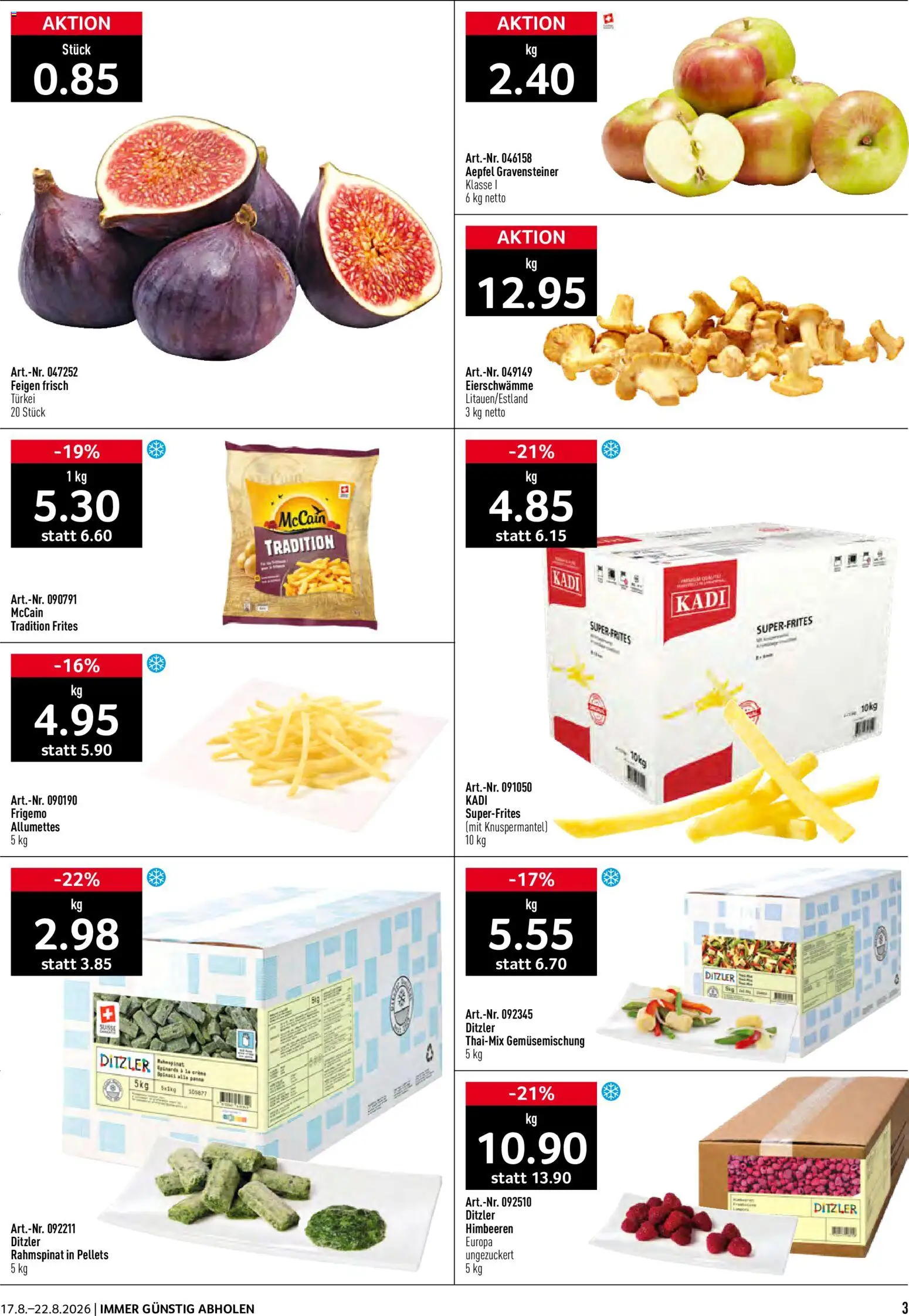 Prodega aktionen – gültig ab 17.08.2026 | Seite: 3 | Produkte: Gemüsemischung