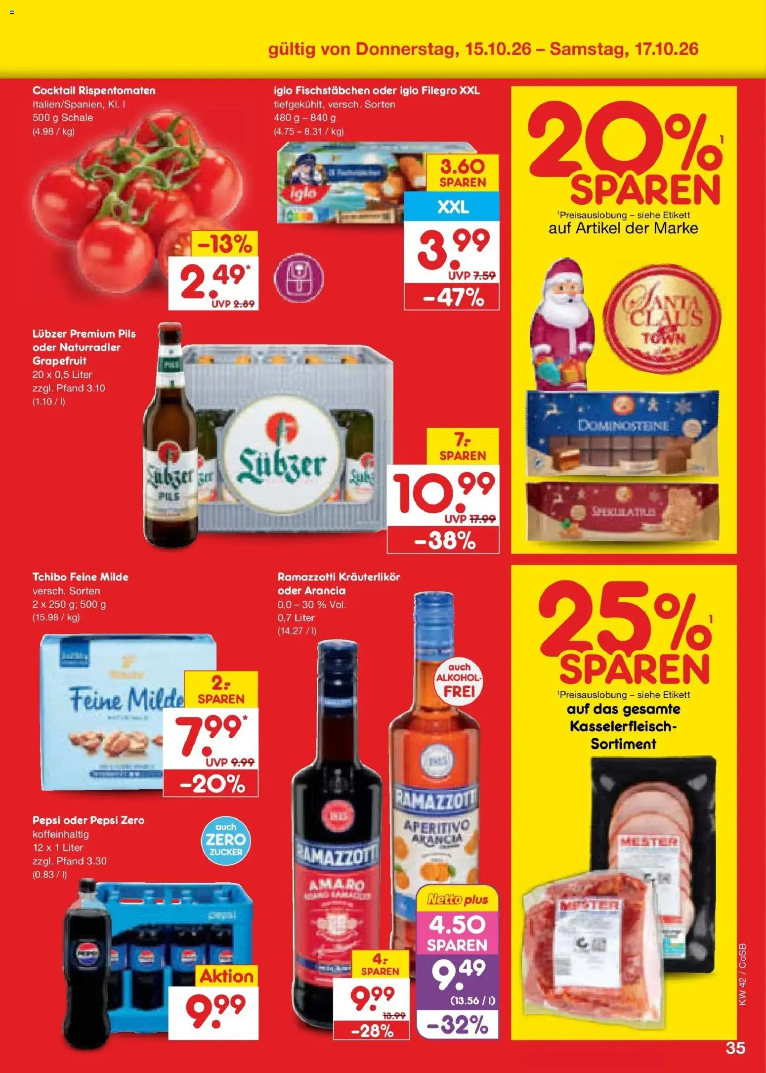 Netto Marken-Discount Prospekt Leipzig (ab 12.10.2026) » Angebote | Seite: 49 | Produkte: Pils, Alkohol, Zucker, Lubzer