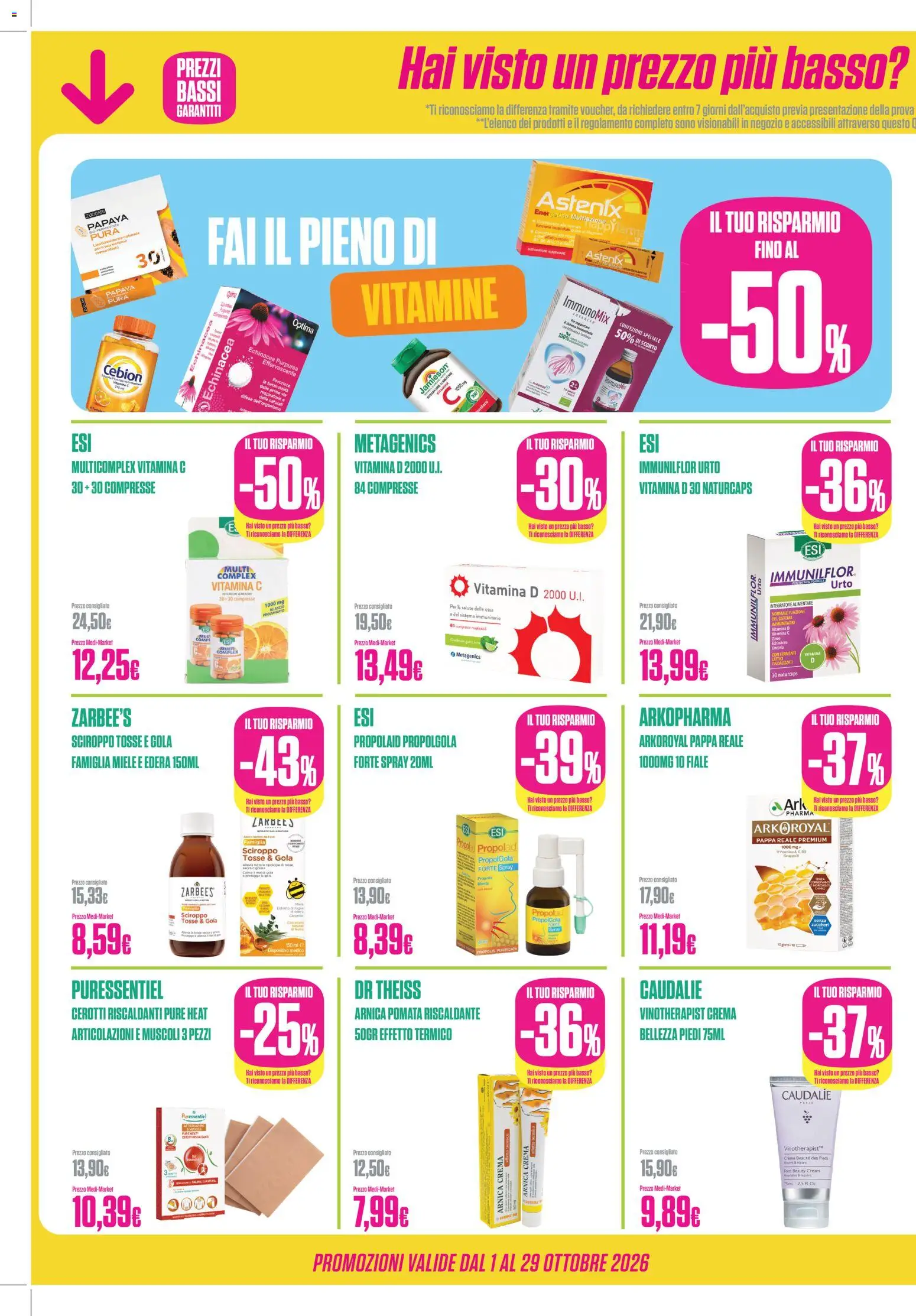 Volantino Medi Market del 01/10/2026 | Pagina: 2 | Prodotti: Tè, Melograno, Basso, Stampa