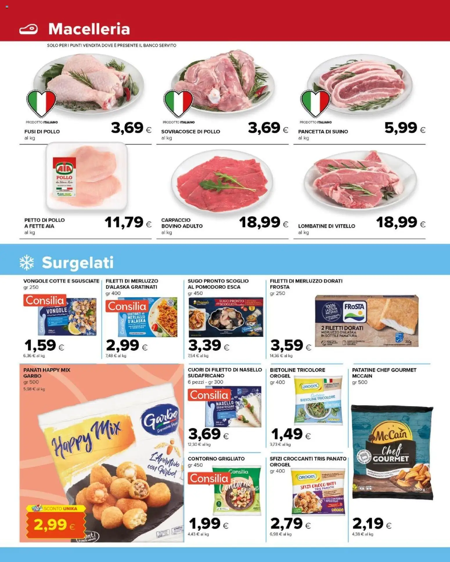 Volantino Tigre del 29/07/2026 | Pagina: 4 | Prodotti: Bovino, Pollo, Pancetta, Vitello