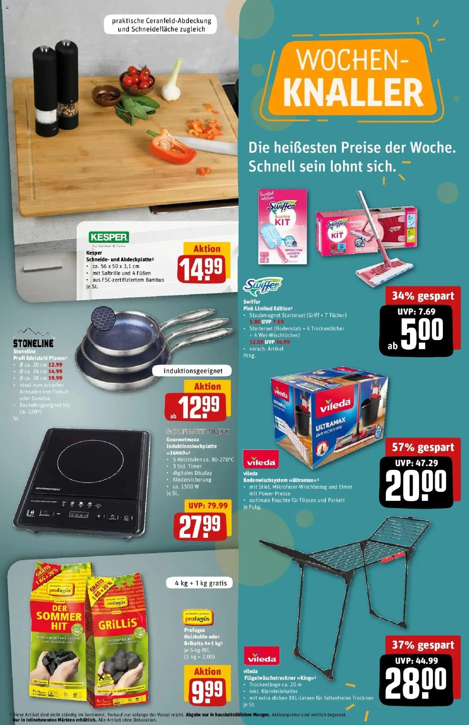 Rewe Prospekt Lutherstadt Eisleben	 – gültig ab 20.04.2026 | Seite: 33 | Produkte: Gemüse, Swiffer, Fleisch