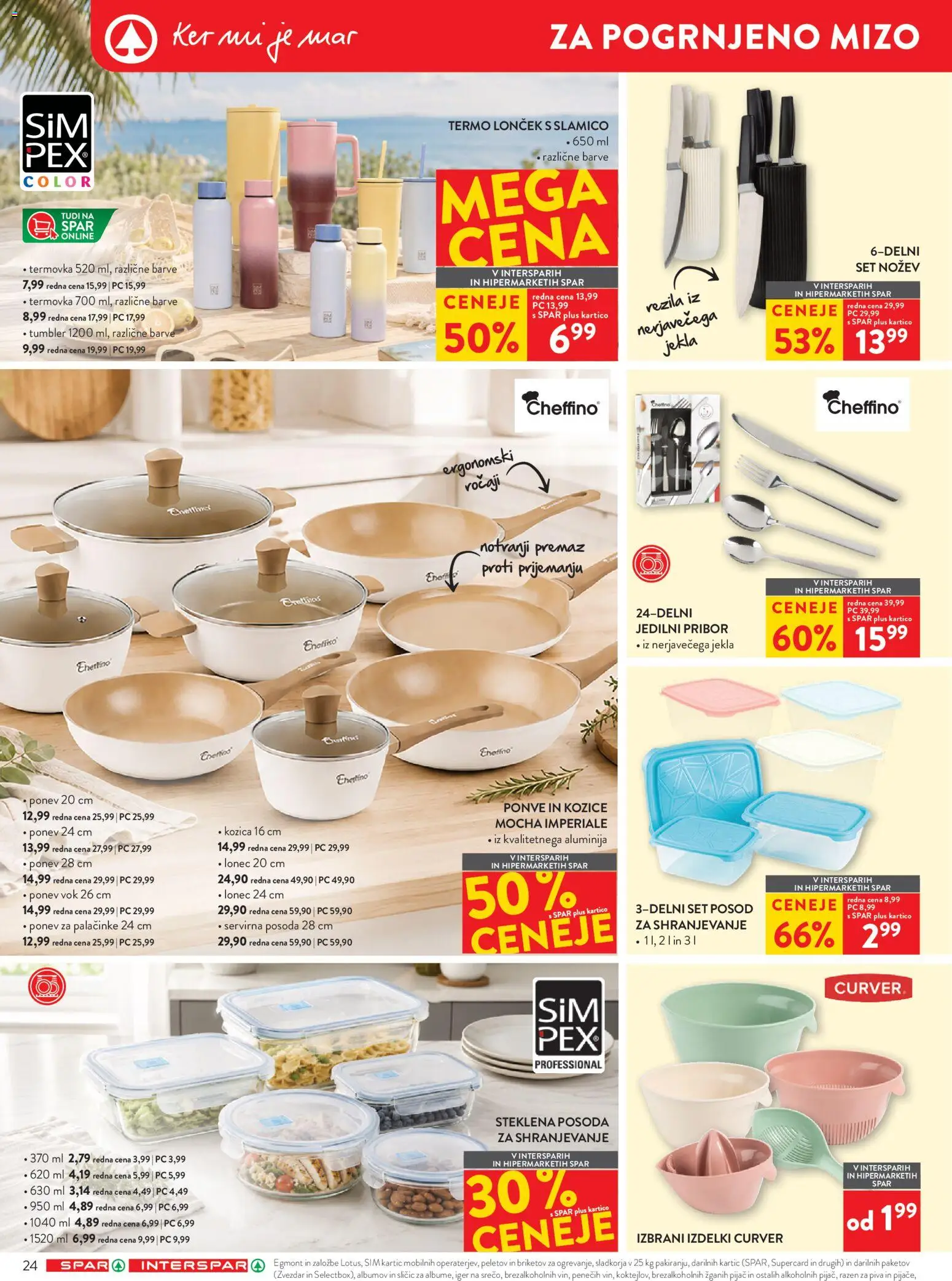 Novi Spar katalog ponudbe – veljaven od 22.07.2026 | Stran: 34 | Izdelki: Pribor, Kozice, Palačinke