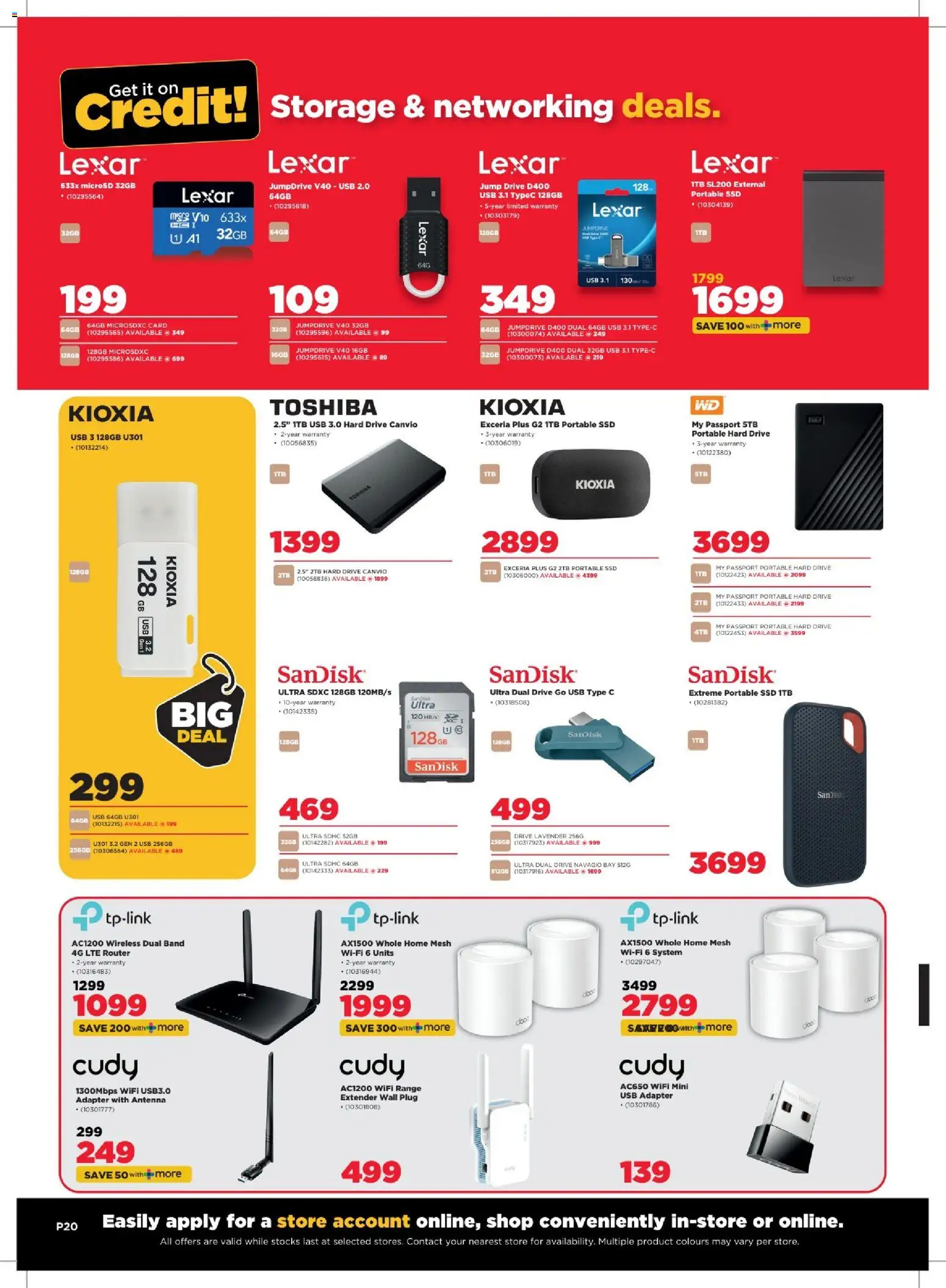 New HiFi Corp catalogue – valid from 01.04.2026 | Page: 20 | Products: Router, Adapter, USB, Hard drive
