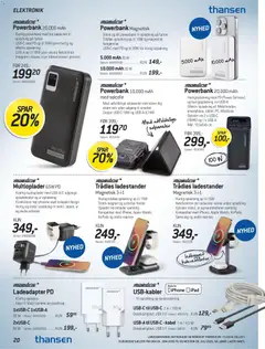 Thansen - Tilbudsavis gyldig fra 24/06/2026 | Side: 20 | Produkter: Opladere, Powerbank, Magnet, Kabel