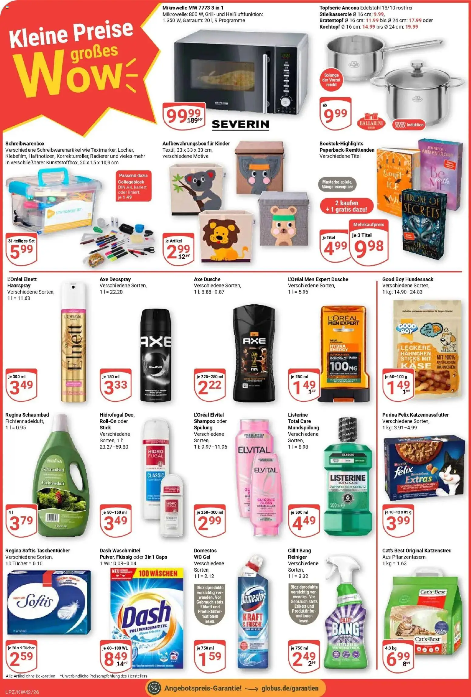 Globus Prospekt Leipzig (ab 12.10.2026) » Angebote online | Seite: 4 | Produkte: Hahnchen, Taschentücher, Waschmittel, Deospray