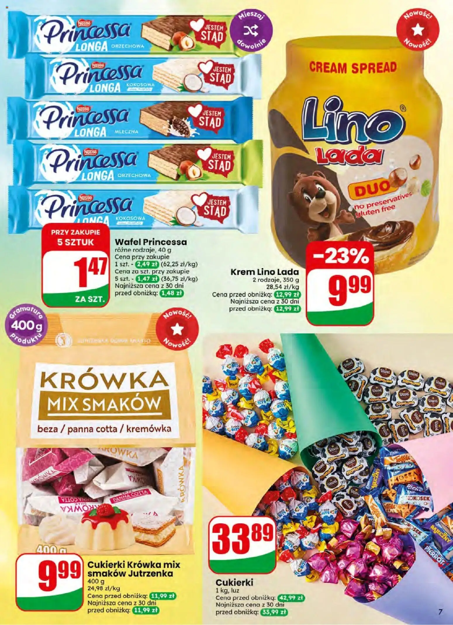 Dino gazetka od 08.07.2026 | Strona: 7 | Produkty: Krowka, Cukierki, Krem