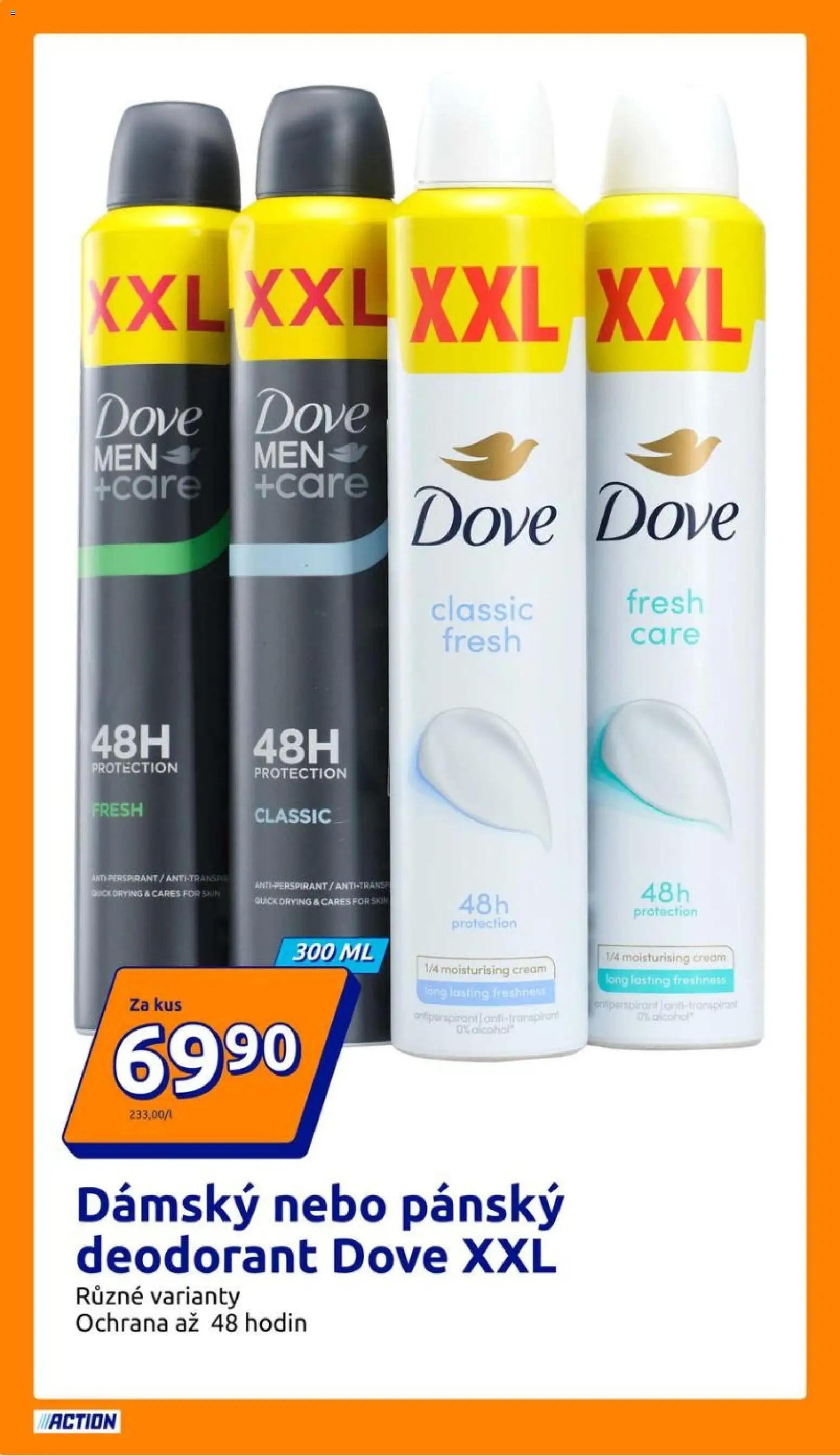 Action leták od 05.08.2026 | Strana: 22 | Produkty: Deodorant, Antiperspirant, Dove