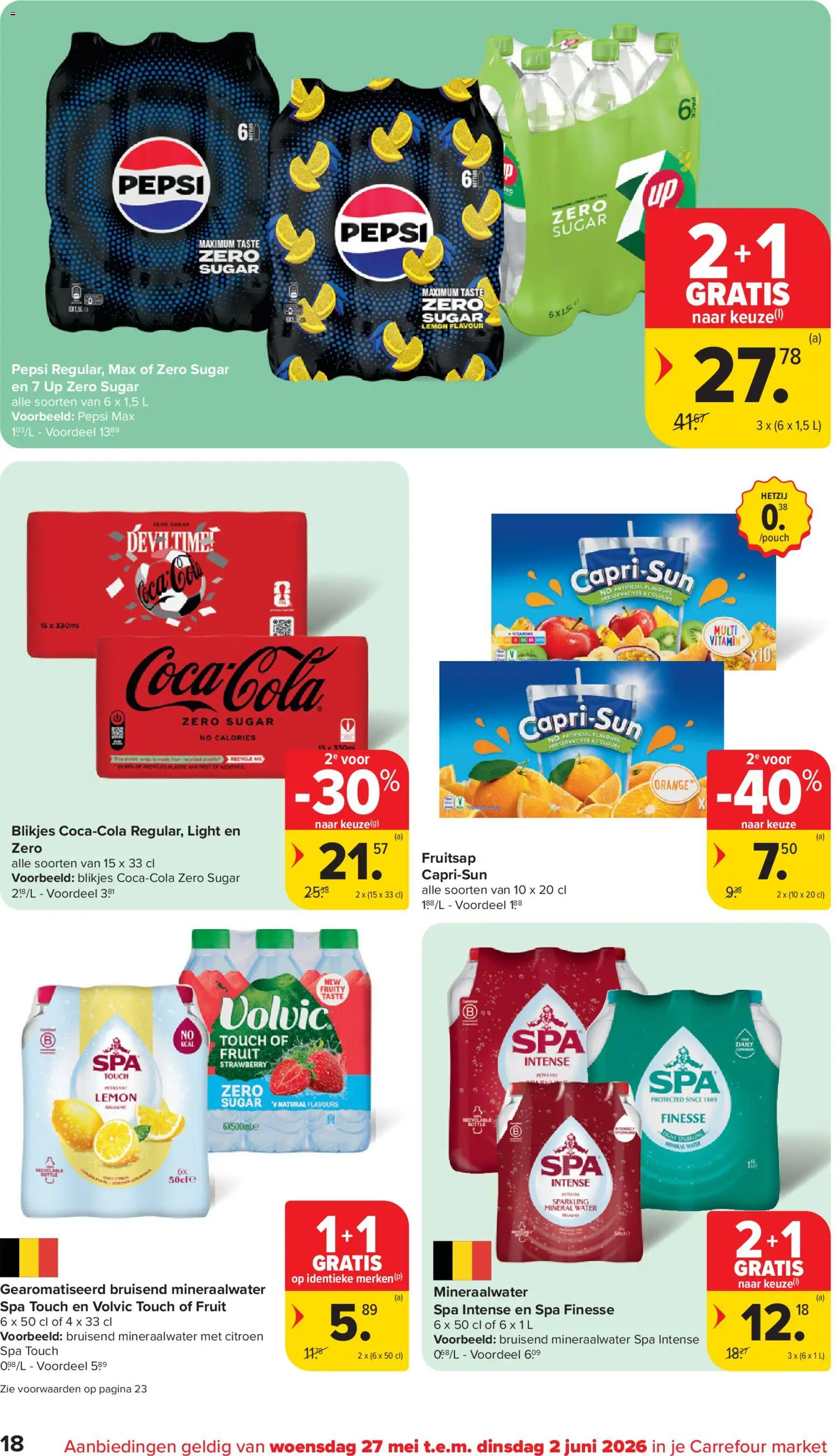 {H1} | Pagina: 18 | Producten: Pepsi, Pepsi max, Fruit, Citroen