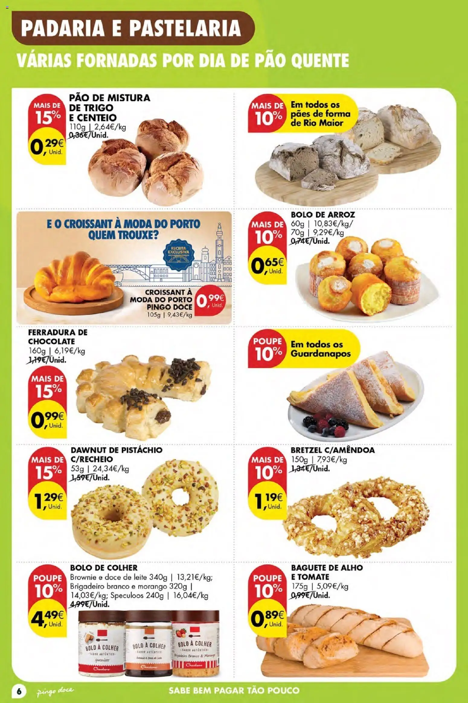 Pingo Doce folheto Poupe Esta Semana Açores │ válido de 22/10/2026 | Página: 6 | Produtos: Doce de leite, Guardanapos, Arroz, Alho