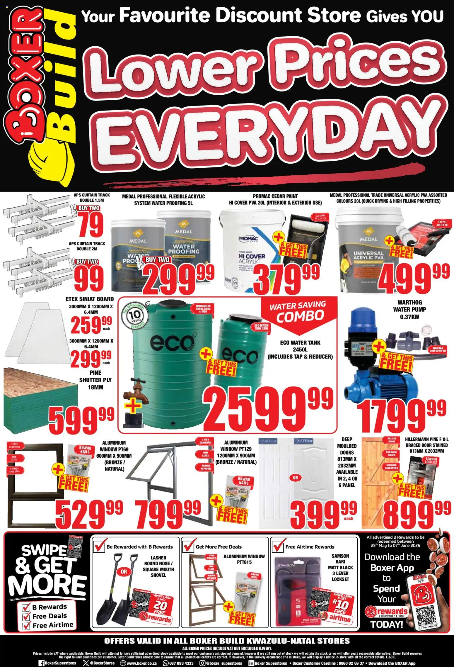 New Boxer catalogue – valid from 11.05.2026 | Page: 2 | Products: Corn, Lock, Paint, Water