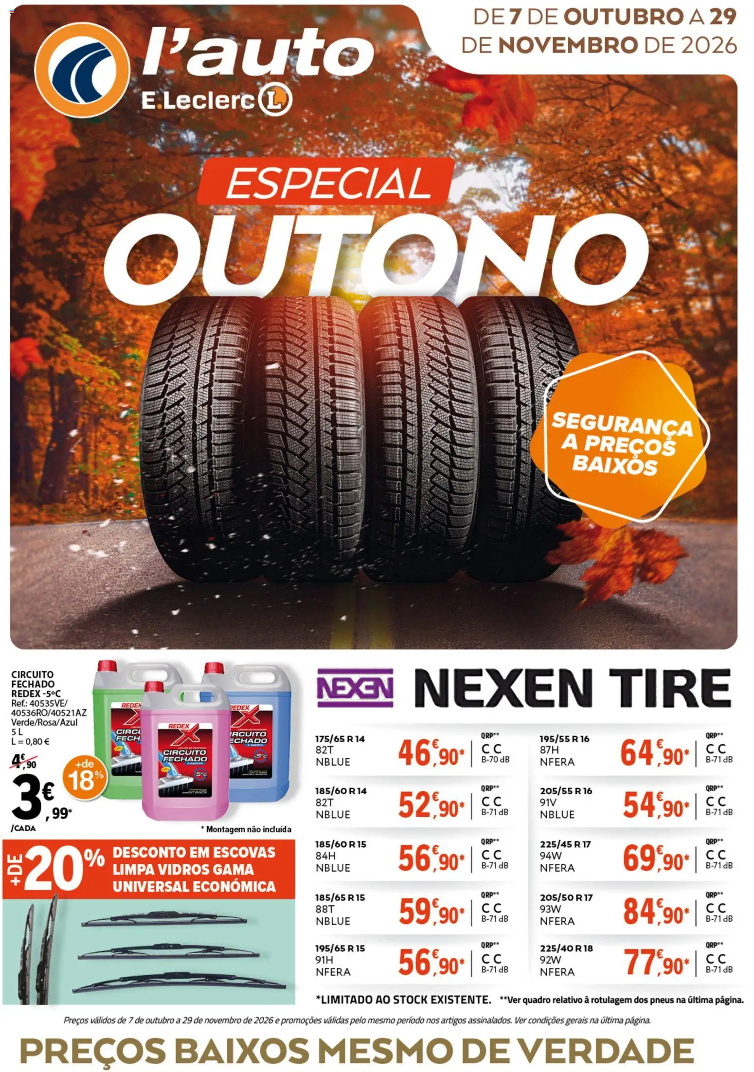 E.Leclerc Folheto Auto │ válido de 07/10/2026 | Página: 1 | Produtos: Quadro, Limpa vidros