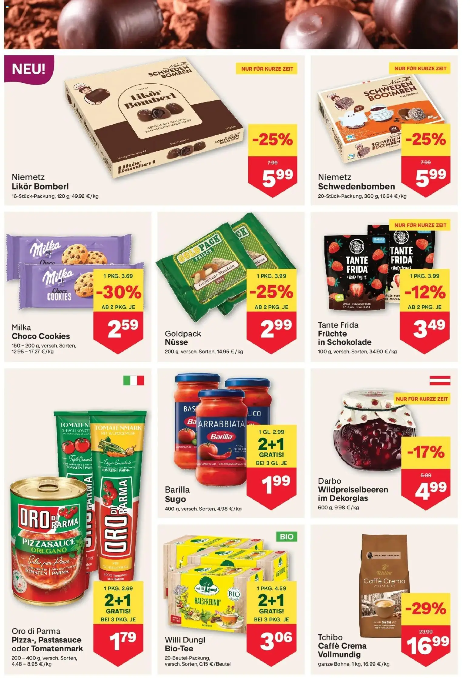 MPREIS Saalbach von 22.10.2026 - Aktuelle Angebote | Seite: 6 | Produkte: Nüsse, Barilla, Schokolade, Tomaten