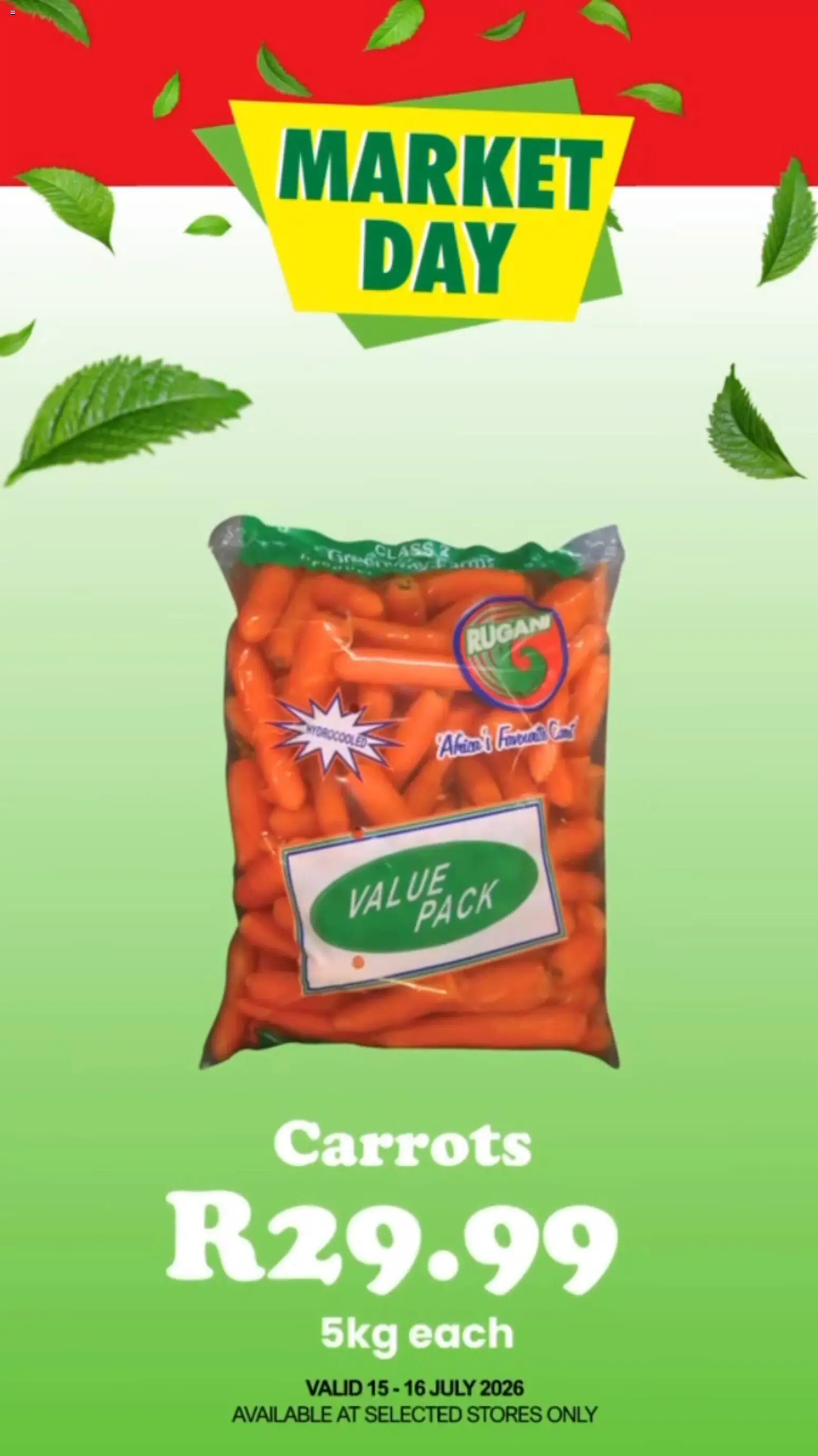New Check Save catalogue – valid from 15/07/2026 | Page: 16 | Products: Carrots