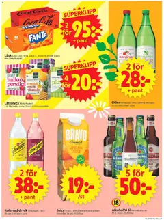 ICA Supermarket erbjudanden - Förhandsvisning av reklamblad från butik ICA Supermarket aktuell från 15.06.2026 | Sida: 13 | Produkter: Galler, Fanta, Persika, Apelsin