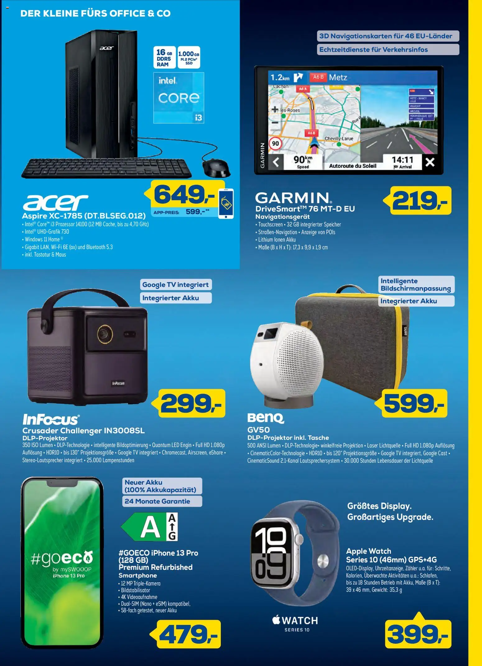 Euronics  Heimspiel für Technik-Fans – gültig ab 10.06.2026 | Seite: 3 | Produkte: Tasche, Smartphone, Maus, TV