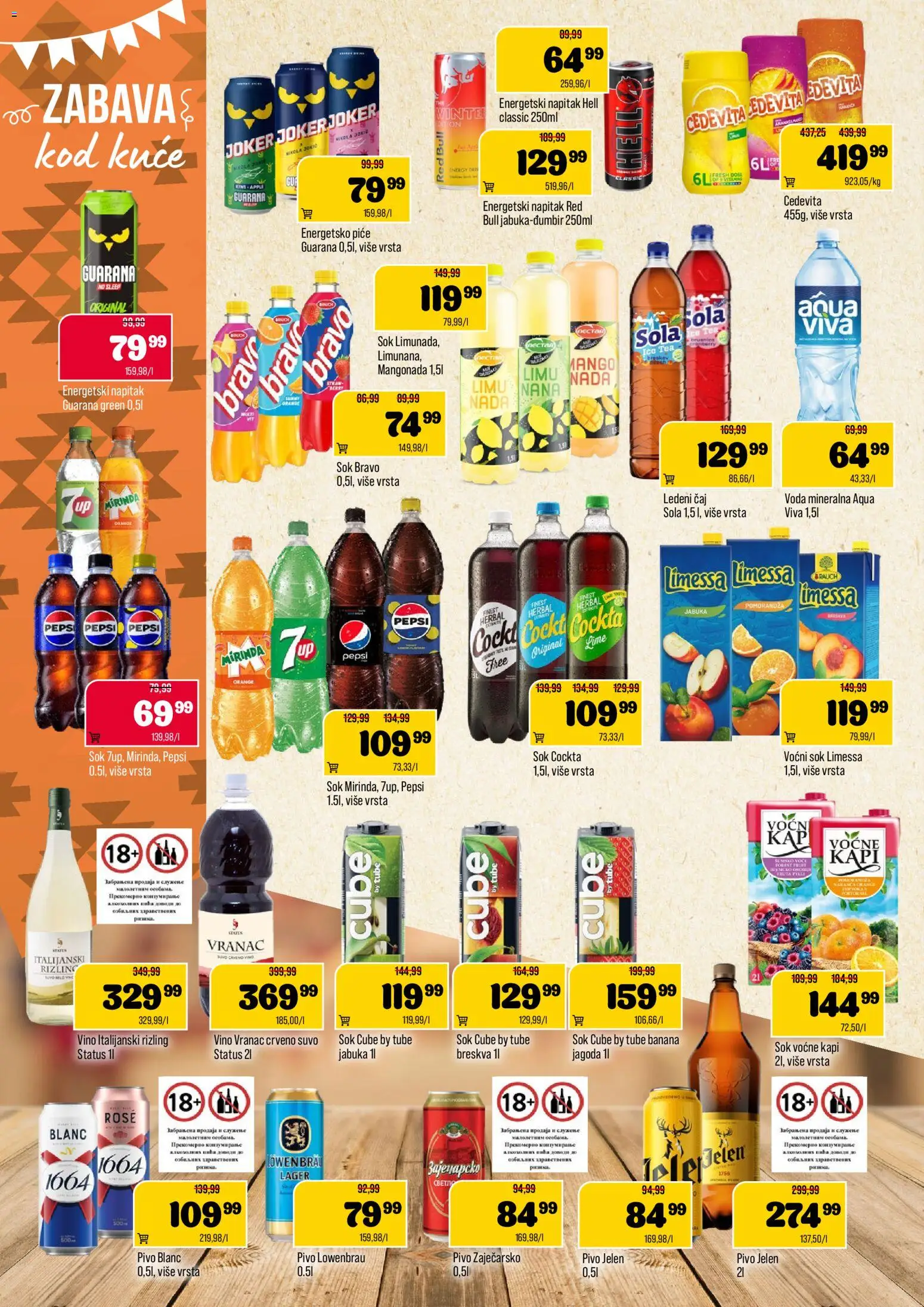 Podunavlje katalog - važi od 20.05.2026 | Strana: 10 | Proizvode: Vranac, Vino, Breskva, Pepsi