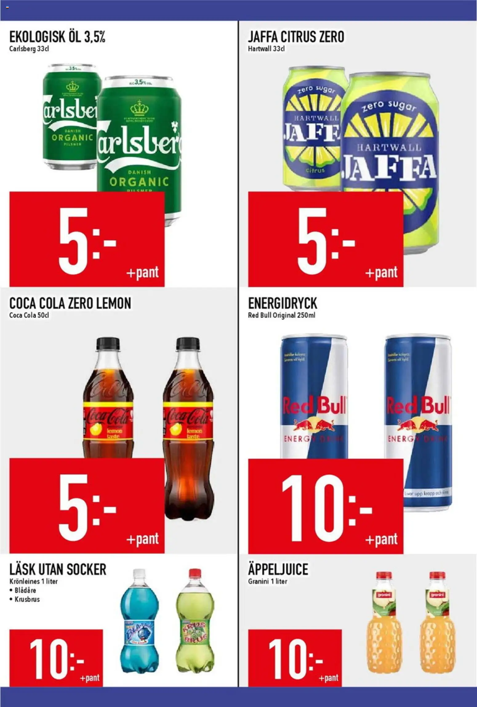 Matdax reklamblad aktuell från 26/10/2026 | Sida: 20 | Produkter: Red bull, Coca cola zero, Äppeljuice, Energidryck