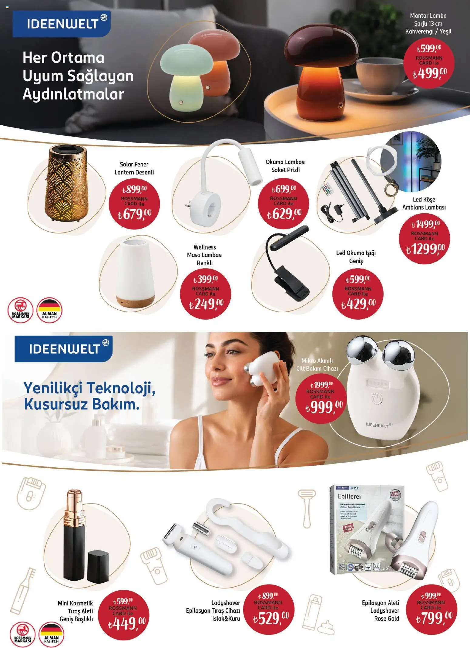 Rossmann - Ağustos Ev & Yaşam Kataloğu - 30 Temmuz 2026 tarihinden itibaren geçerlidir | Sayfa: 14 | Ürünler: Masa, Lamba, Masa lambası, Mantar