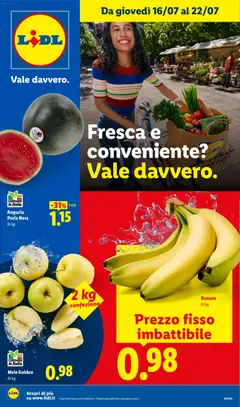 Anteprima del volantino Lidl volantino Fresca e conveniente valido a partire dal 16/07/2026