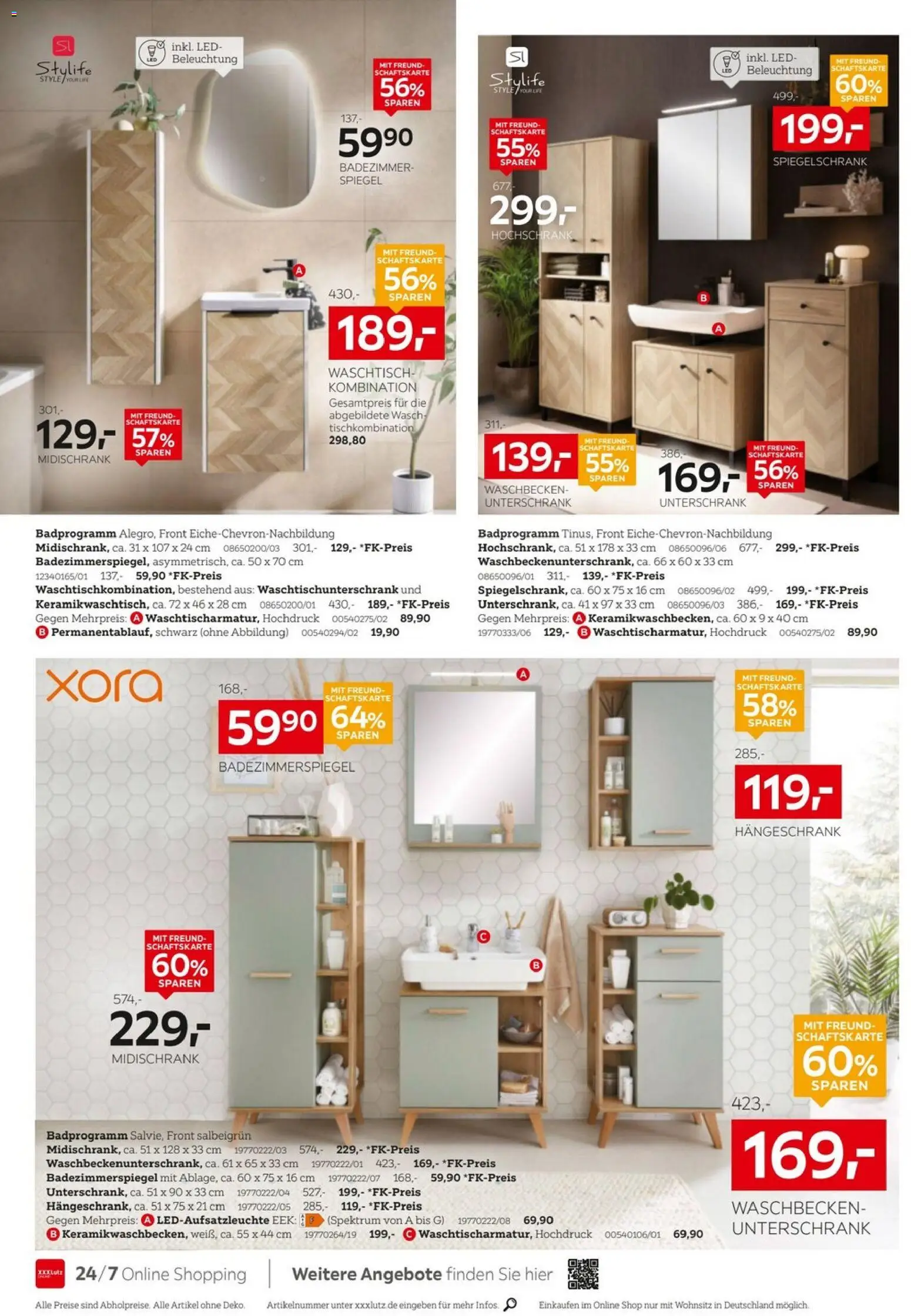 XXXLutz Badzimmertesterinnen und -tester gesucht – gültig ab 29.08.2026 | Seite: 2 | Produkte: Waschtisch, Spiegelschrank, Hochschrank, Midischrank