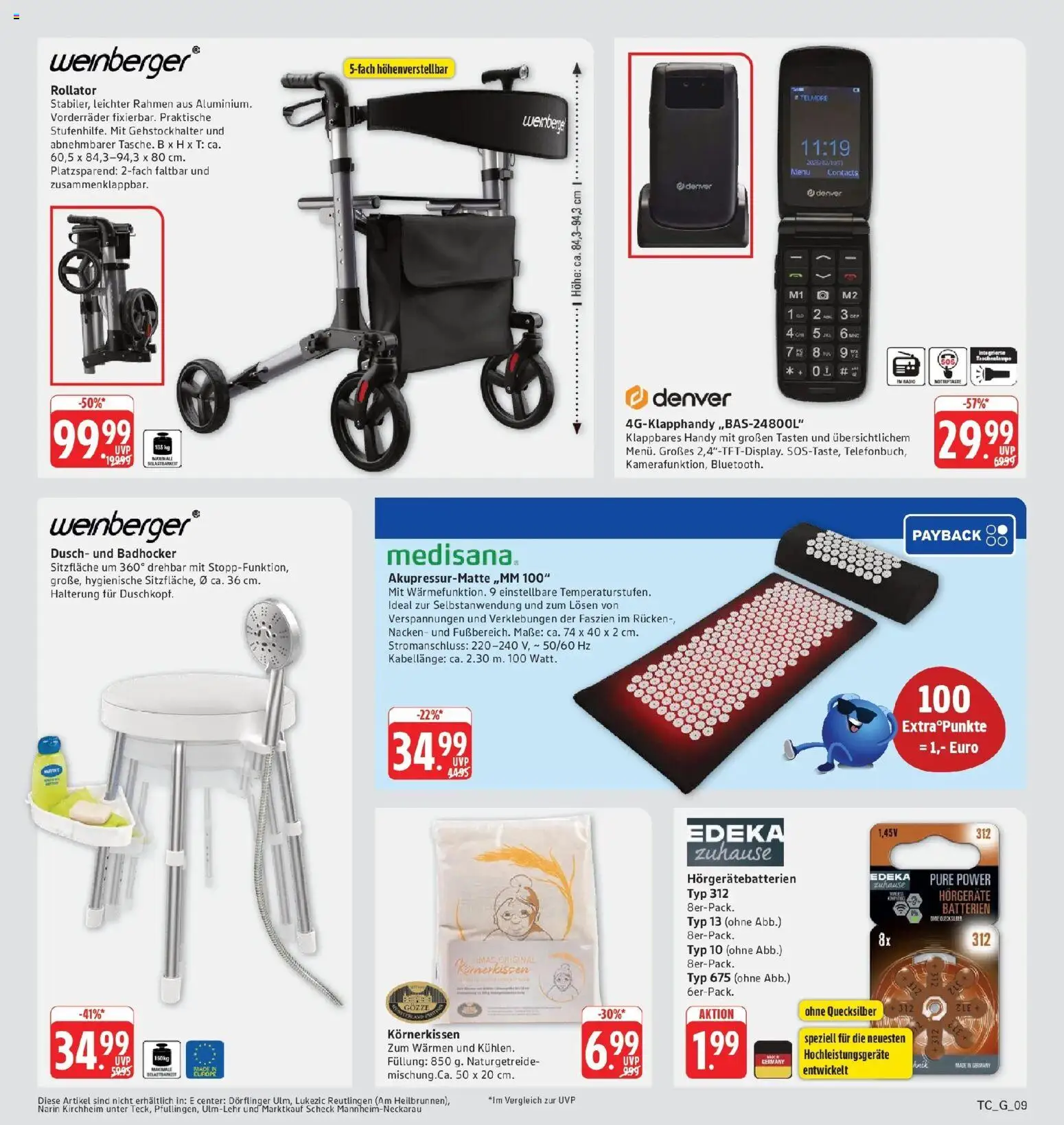 Edeka Prospekt Eislingen (ab 31.08.2026) » Angebote Online | Seite: 37 | Produkte: Batterien, Badhocker