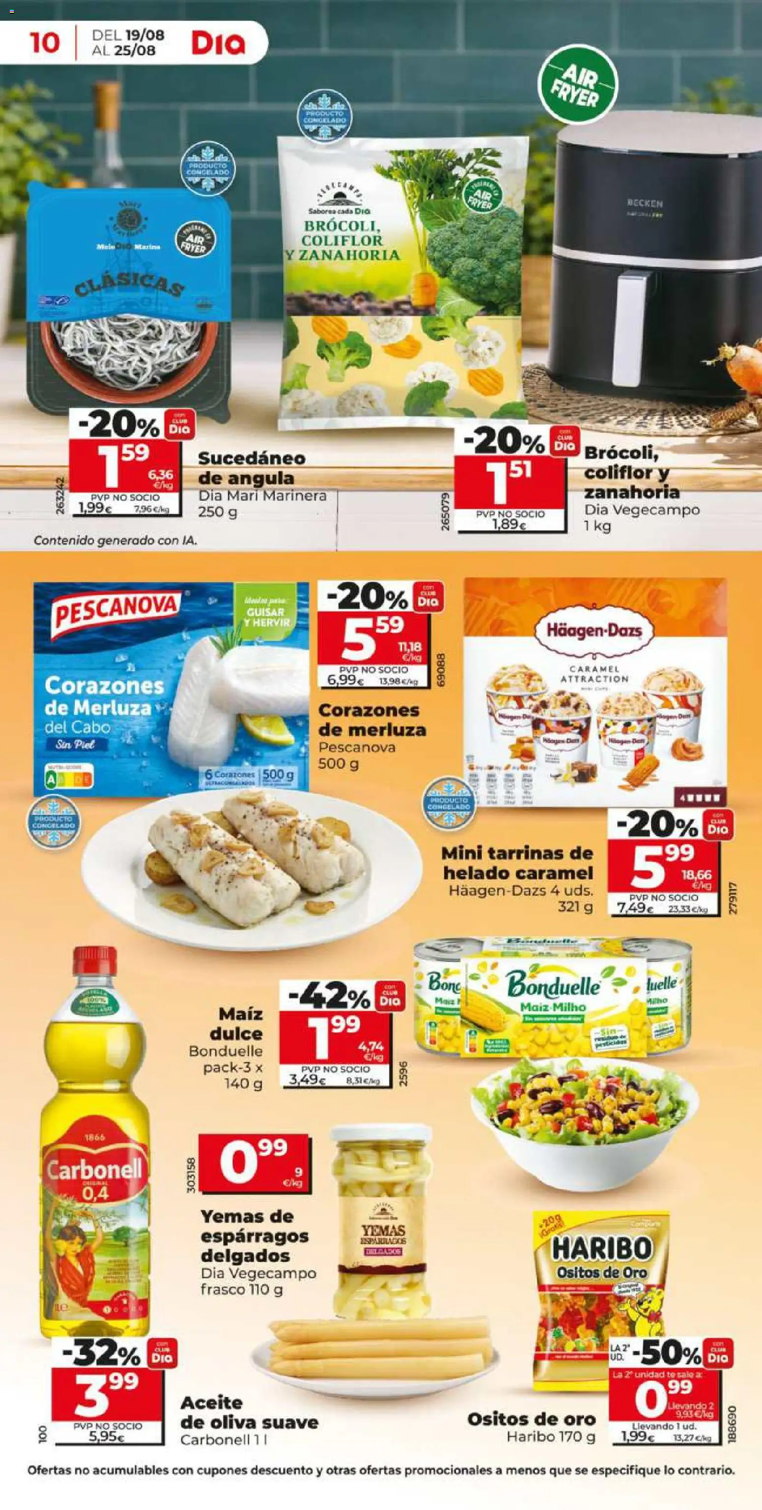 Dia - folleto Market │ válido desde el 19/08/2026 | Página: 10 | Productos: Maíz, Aceite, Espárragos, Häagen-Dazs