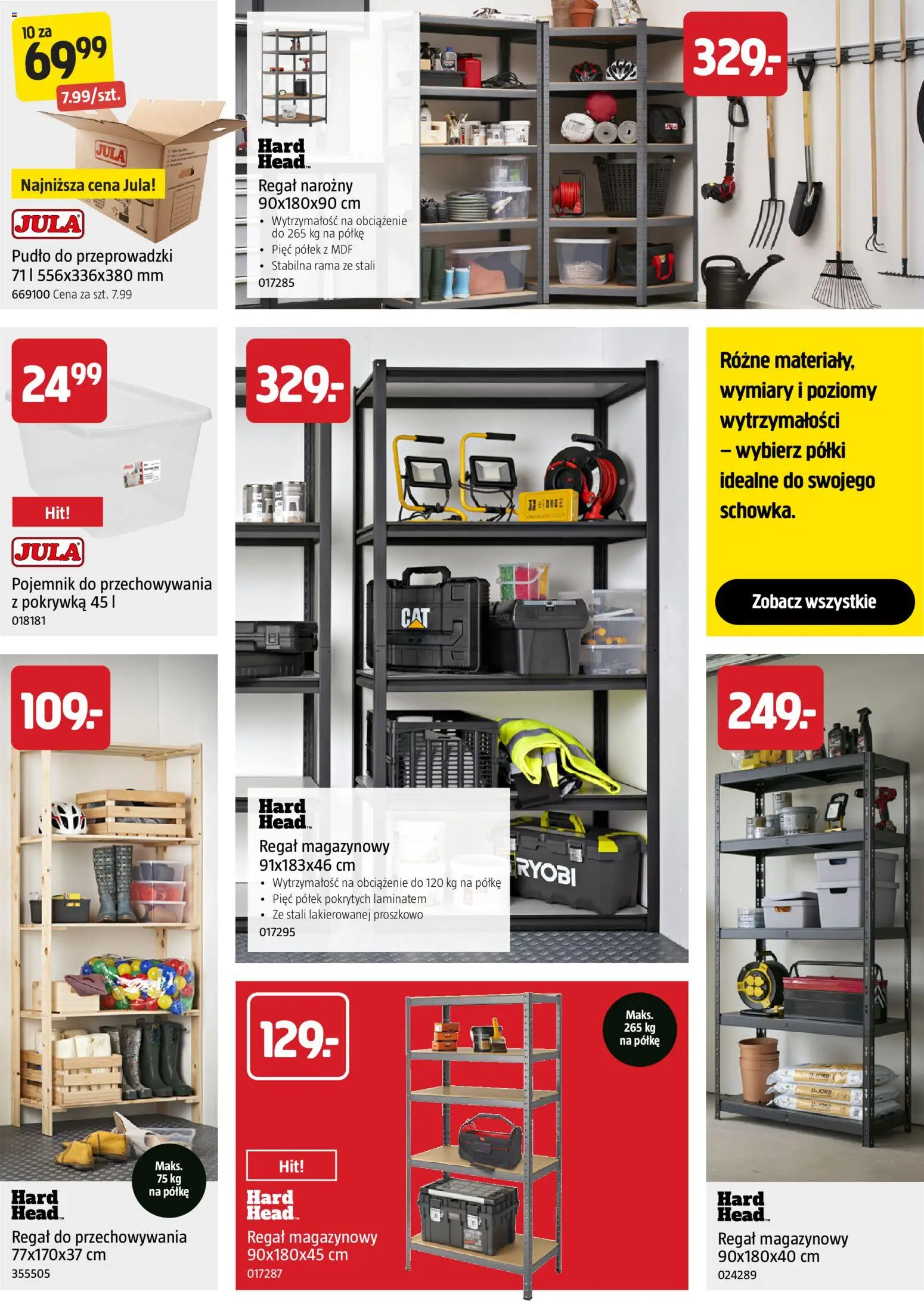 Jula gazetka od 20.08.2026 | Strona: 17 | Produkty: Regał magazynowy, Rama, Ryobi, Regał