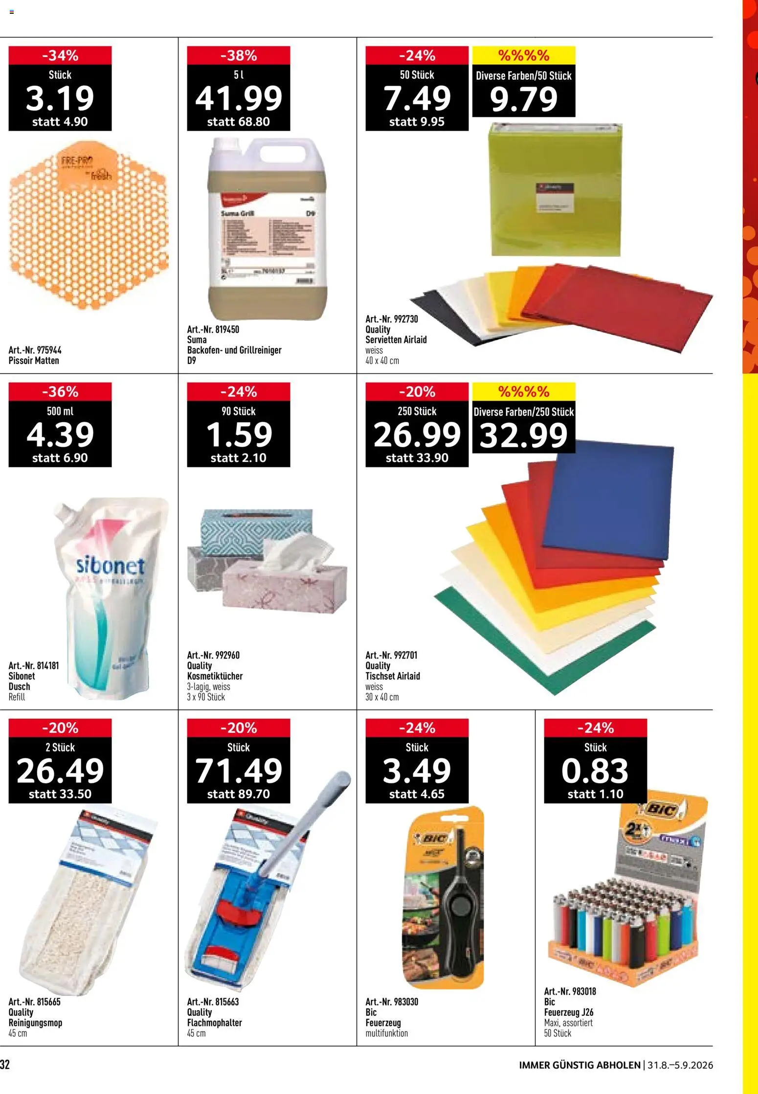 Prodega aktionen – gültig ab 31.08.2026 | Seite: 32 | Produkte: Backofen, Grill