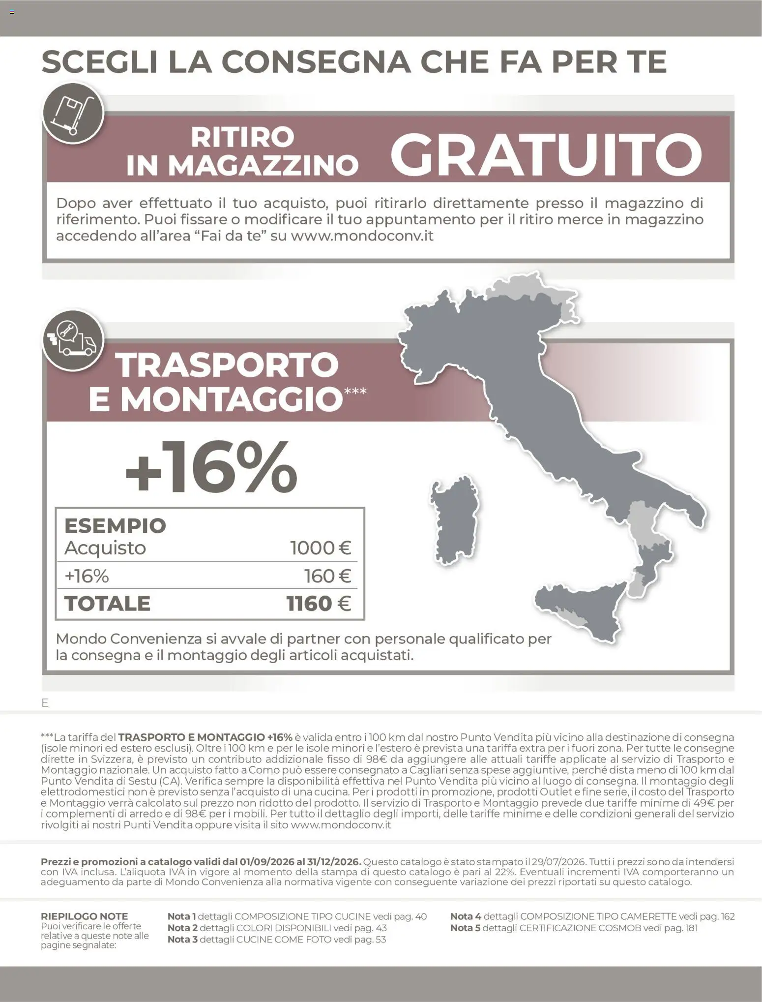 Volantino Mondo Convenienza del 01/09/2026 | Pagina: 195 | Prodotti: Cucine, Tè, Stampa