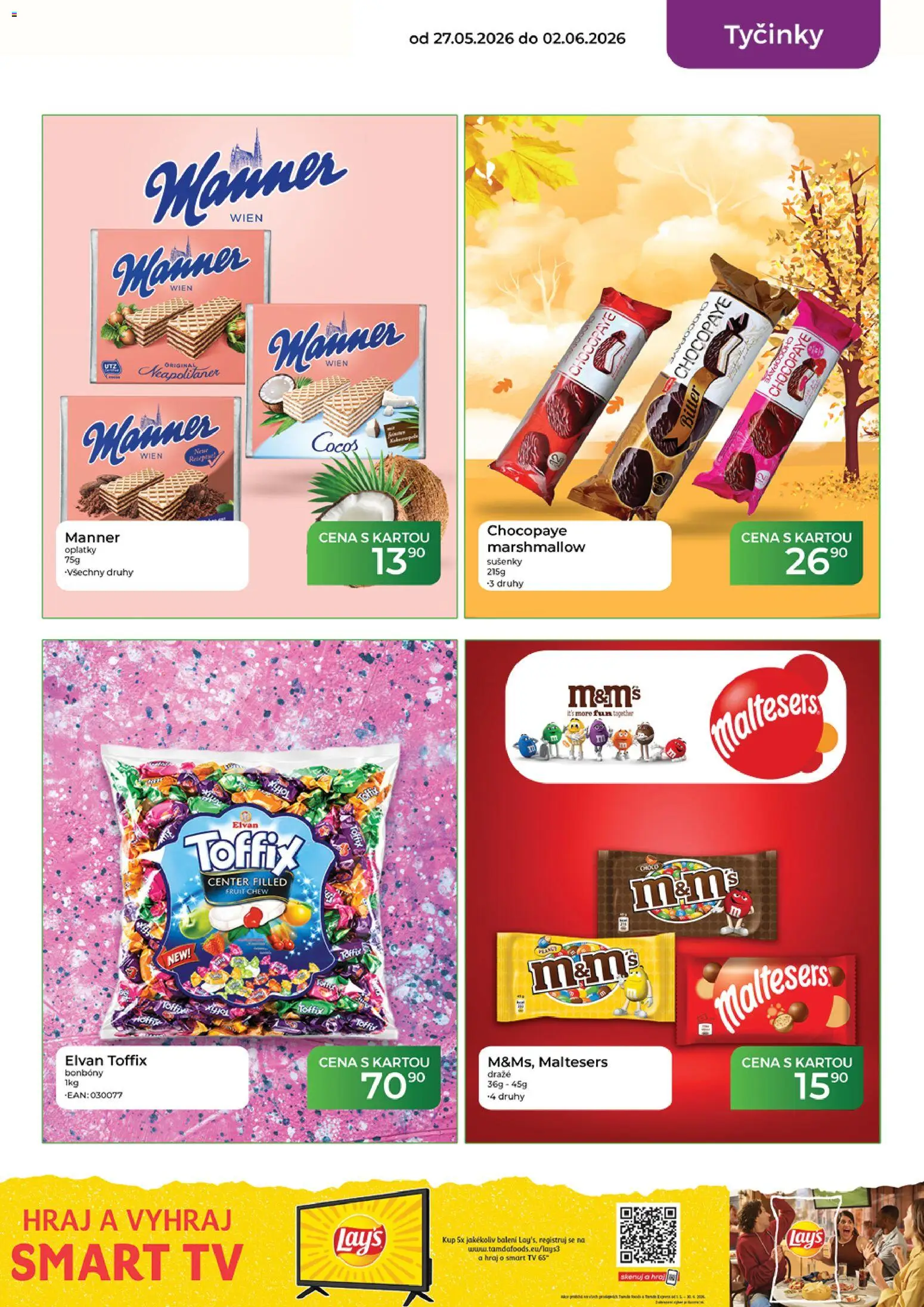 Tamda Foods leták od 27.05.2026 | Strana: 33 | Produkty: Bonbóny, Lay's, Oplatky, Sušenky