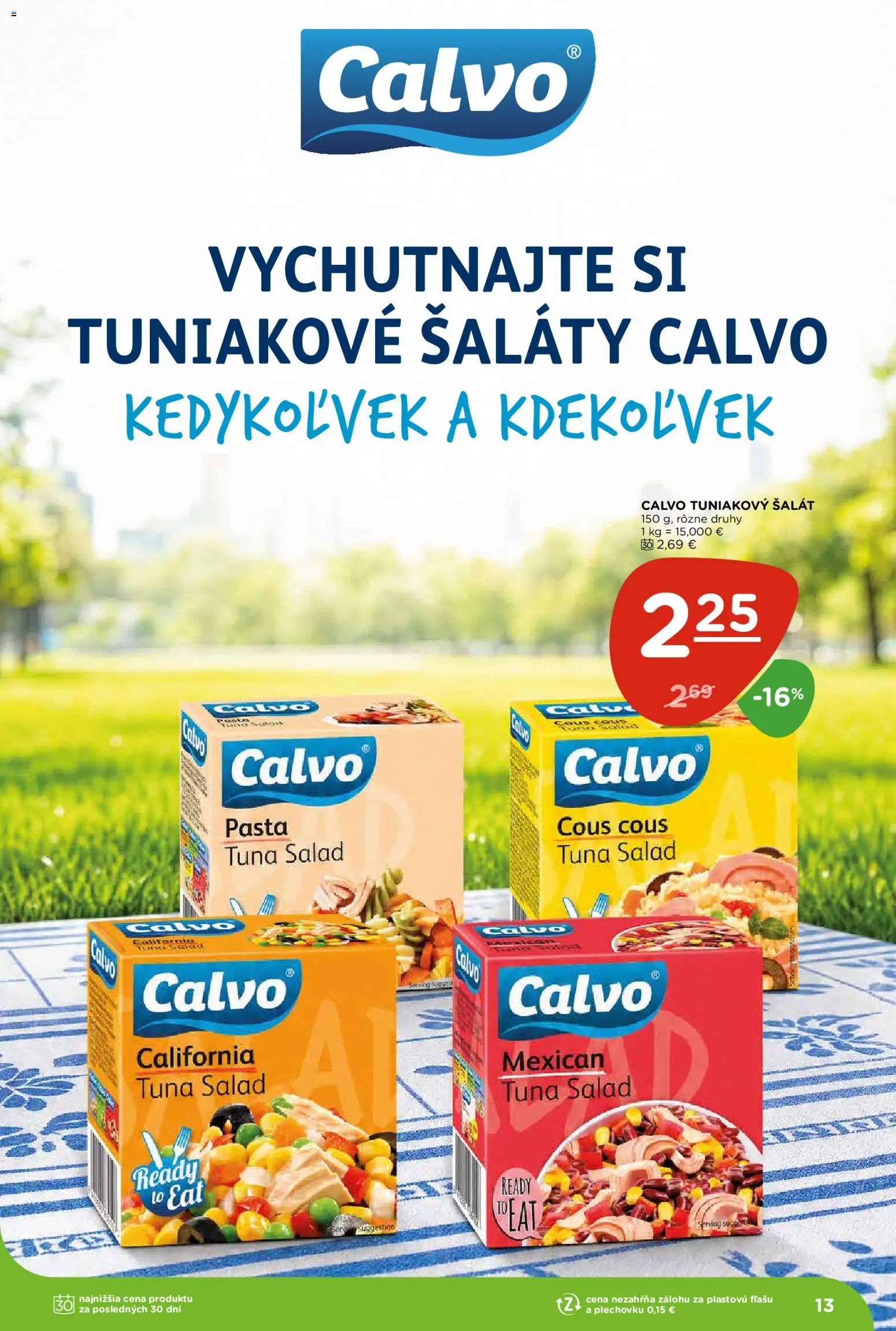 Nové Terno akcie – leták je platný od 11.06.2026 | Strana: 13 | Produkty: Šalát