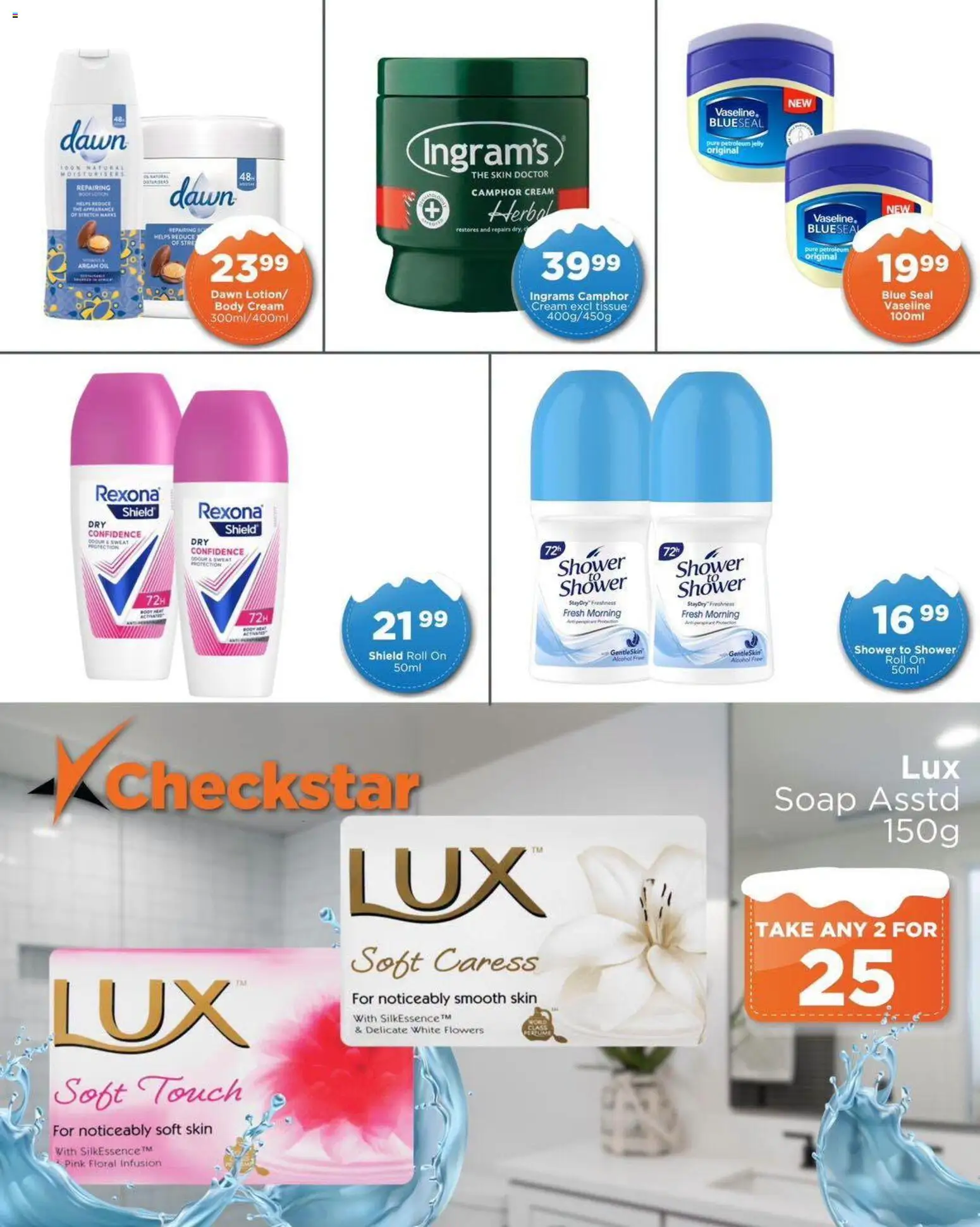 New Check Star catalogue – valid from 12/08/2026 | Page: 8 | Products: Alcohol, Cream, Body cream, Soap