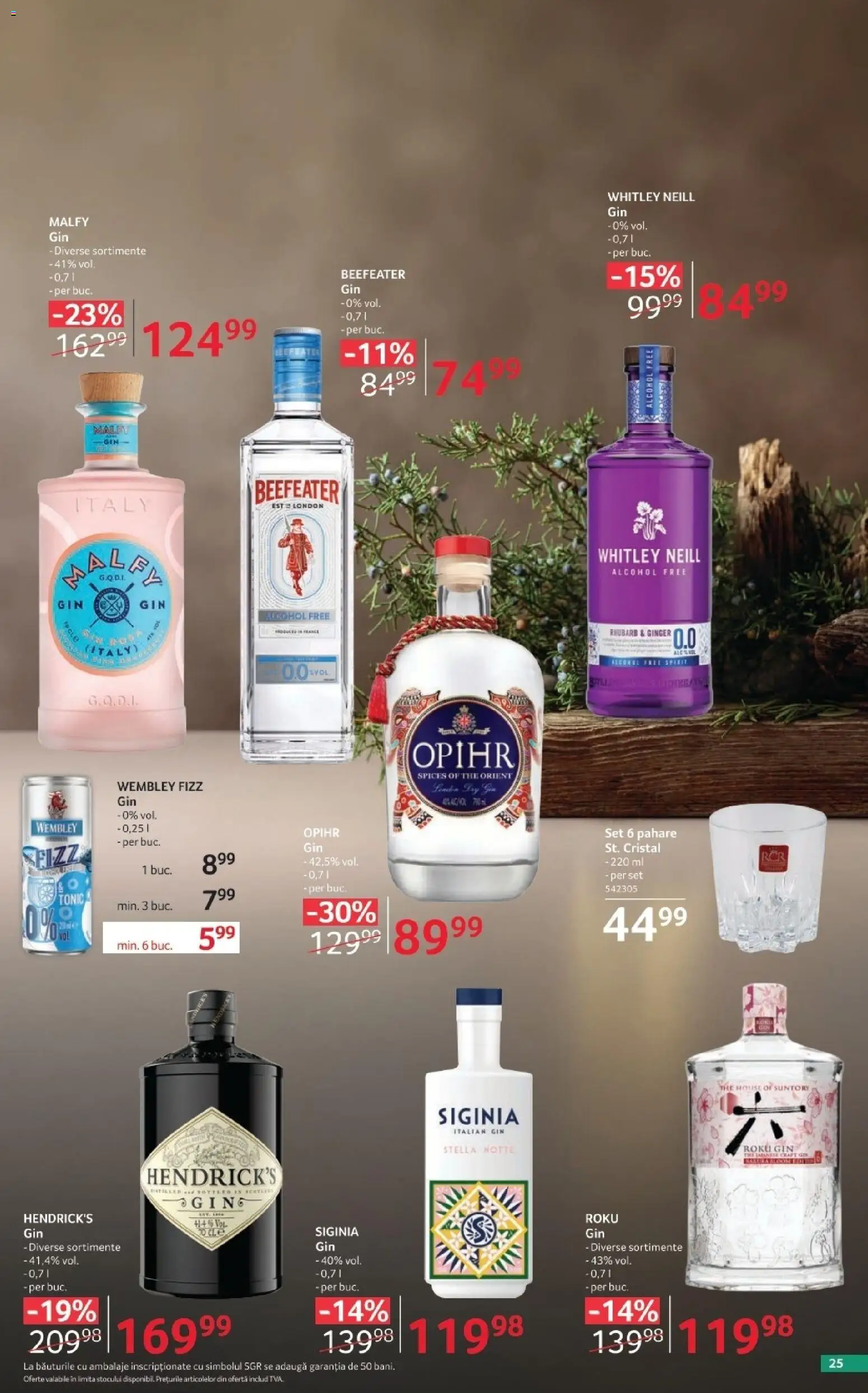 Noul catalog Selgros – valabil de la 02.10.2026 | Pagină: 25 | Produse: Pahare, Gin