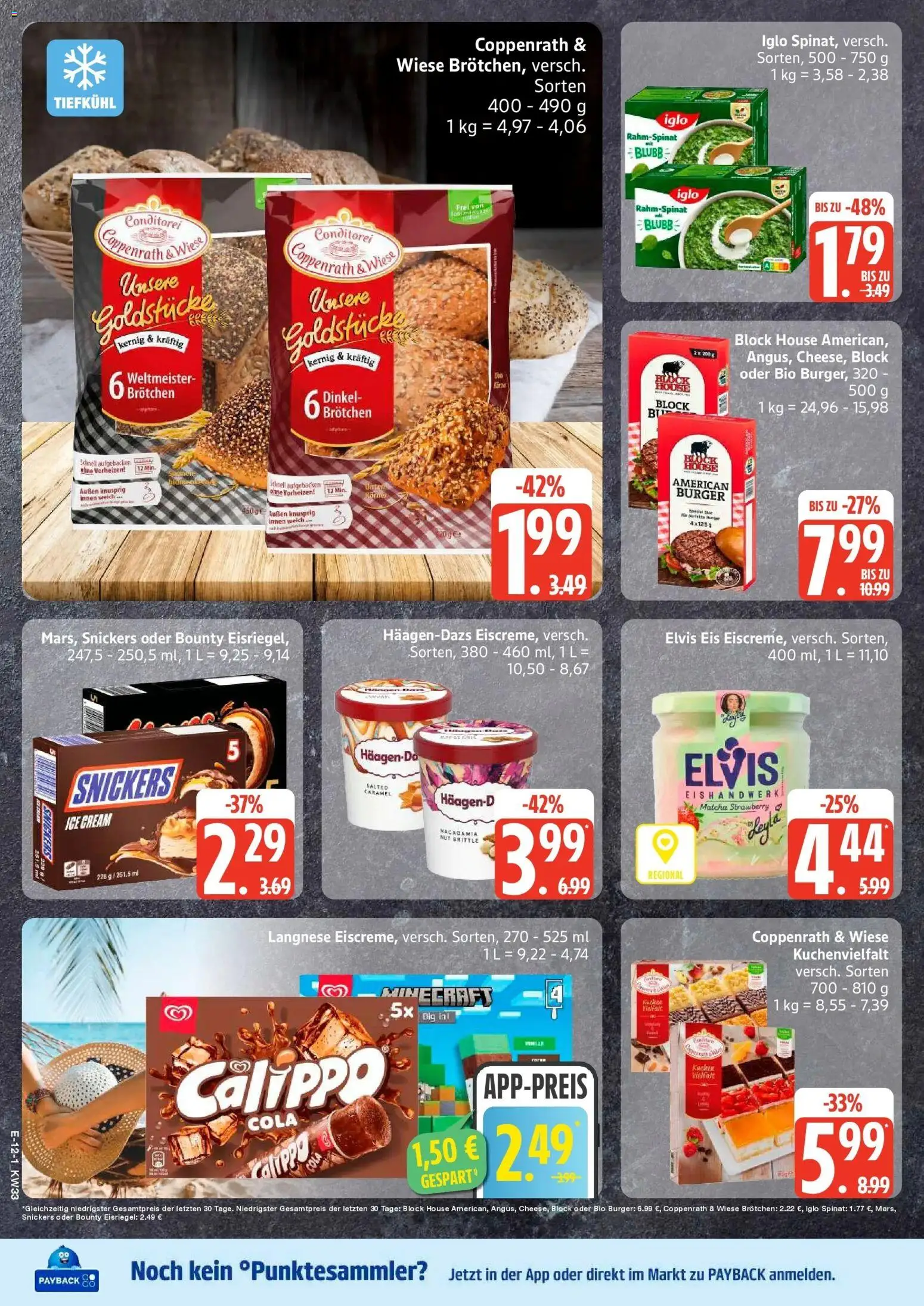 Edeka Prospekt Schwarzenbek (ab 10.08.2026) » Angebote Online | Seite: 16 | Produkte: Cola, Iglo, Snickers, Eis