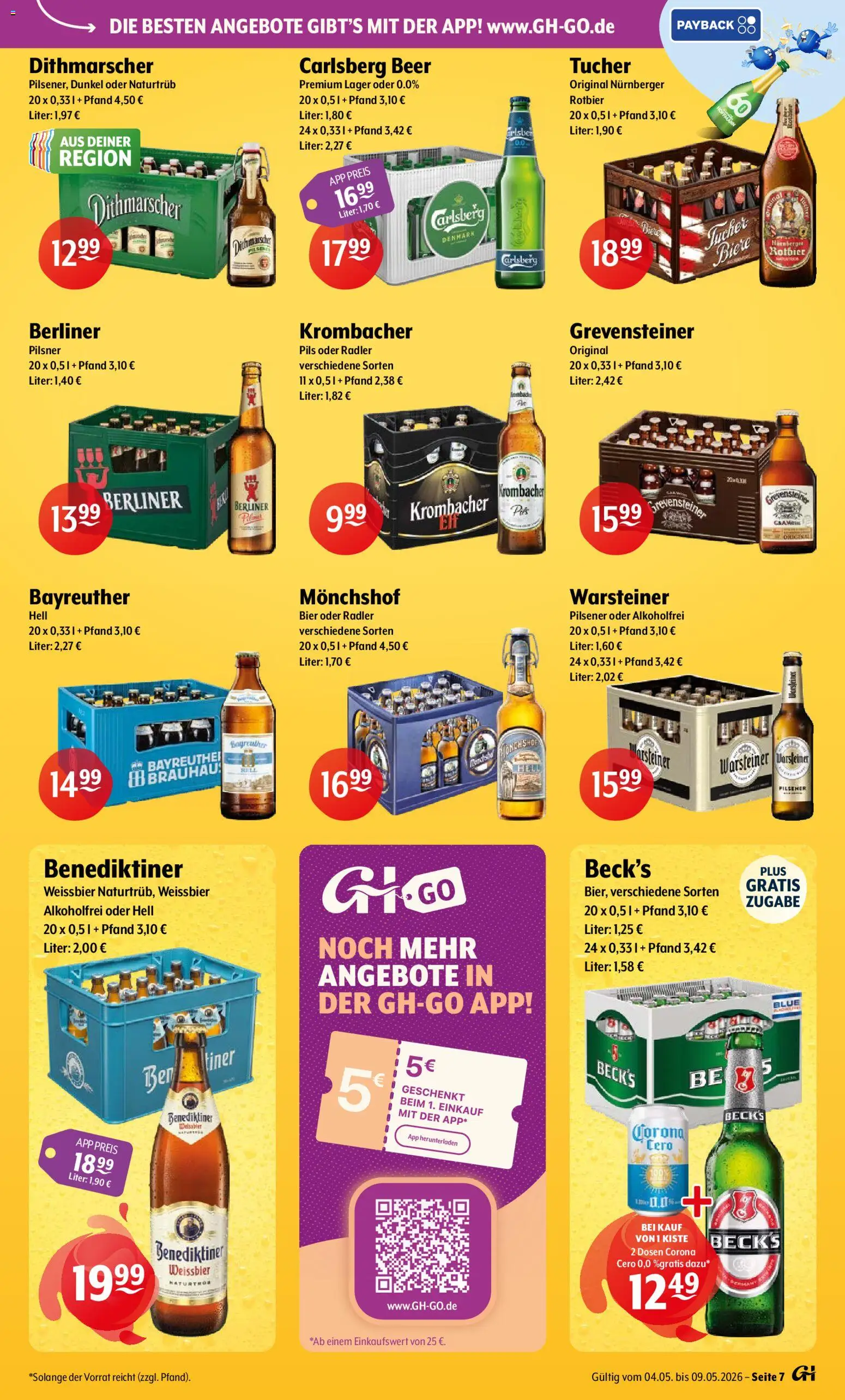 Getränke Hoffmann - Hamburg – gültig ab 04.05.2026 | Seite: 7 | Produkte: Berliner, Pils, Radler, Krombacher
