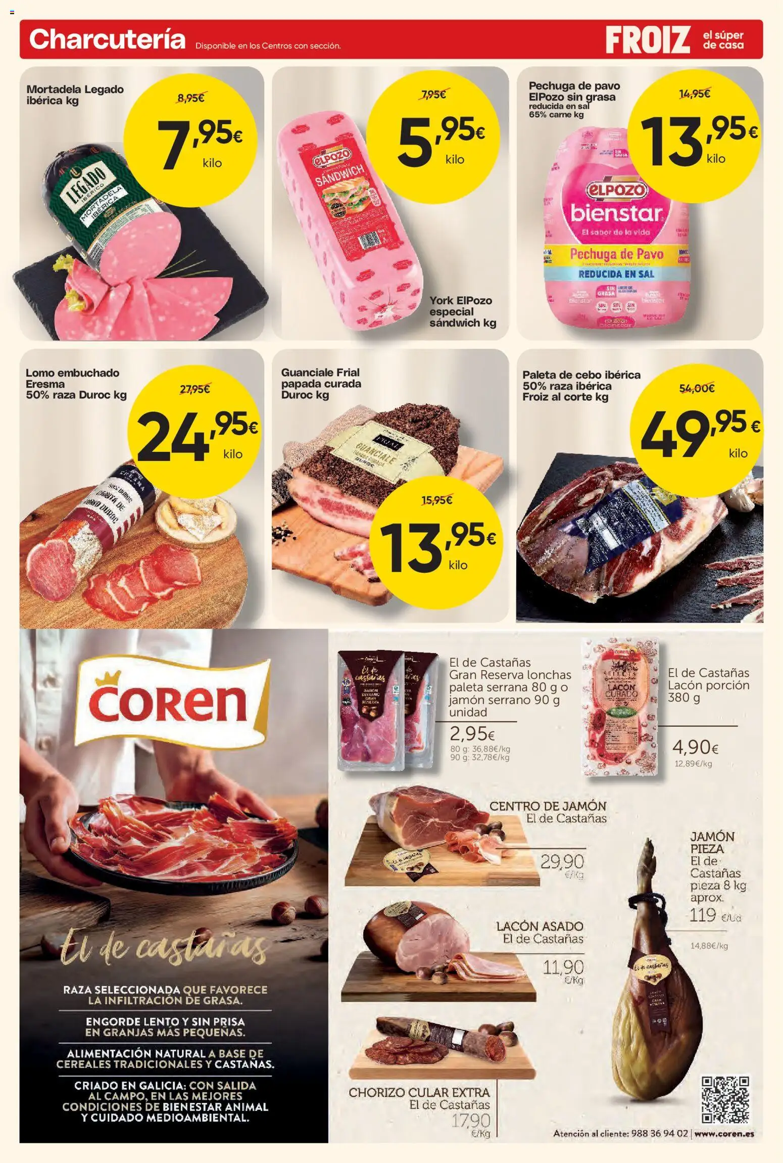Froiz folleto │ válido desde el 27/08/2026 | Página: 6 | Productos: Jamón serrano, Lomo, Jamón, Cereales