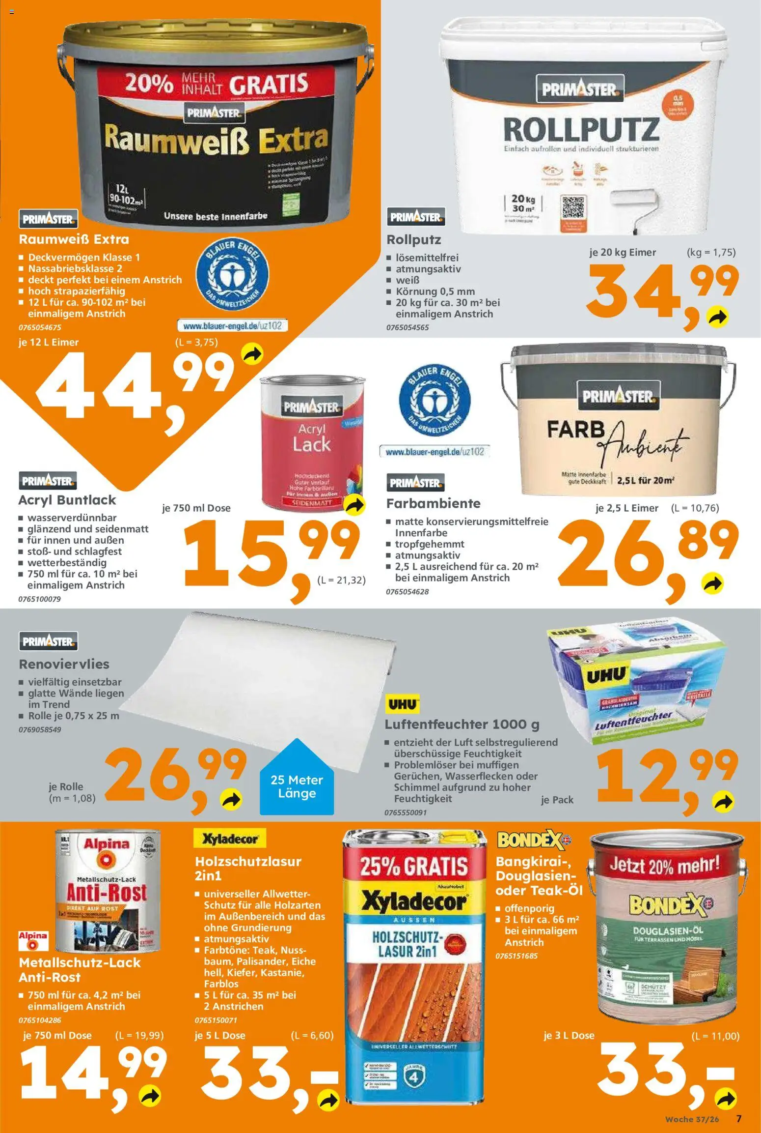 Globus Baumarkt Prospekt – gültig ab 07.09.2026 | Seite: 7