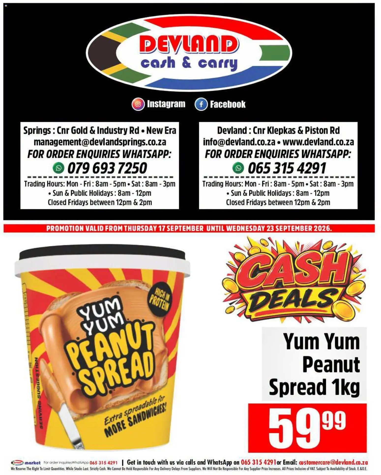 New Devland catalogue – valid from 17/09/2026 | Page: 3 | Products: Spread, Protein