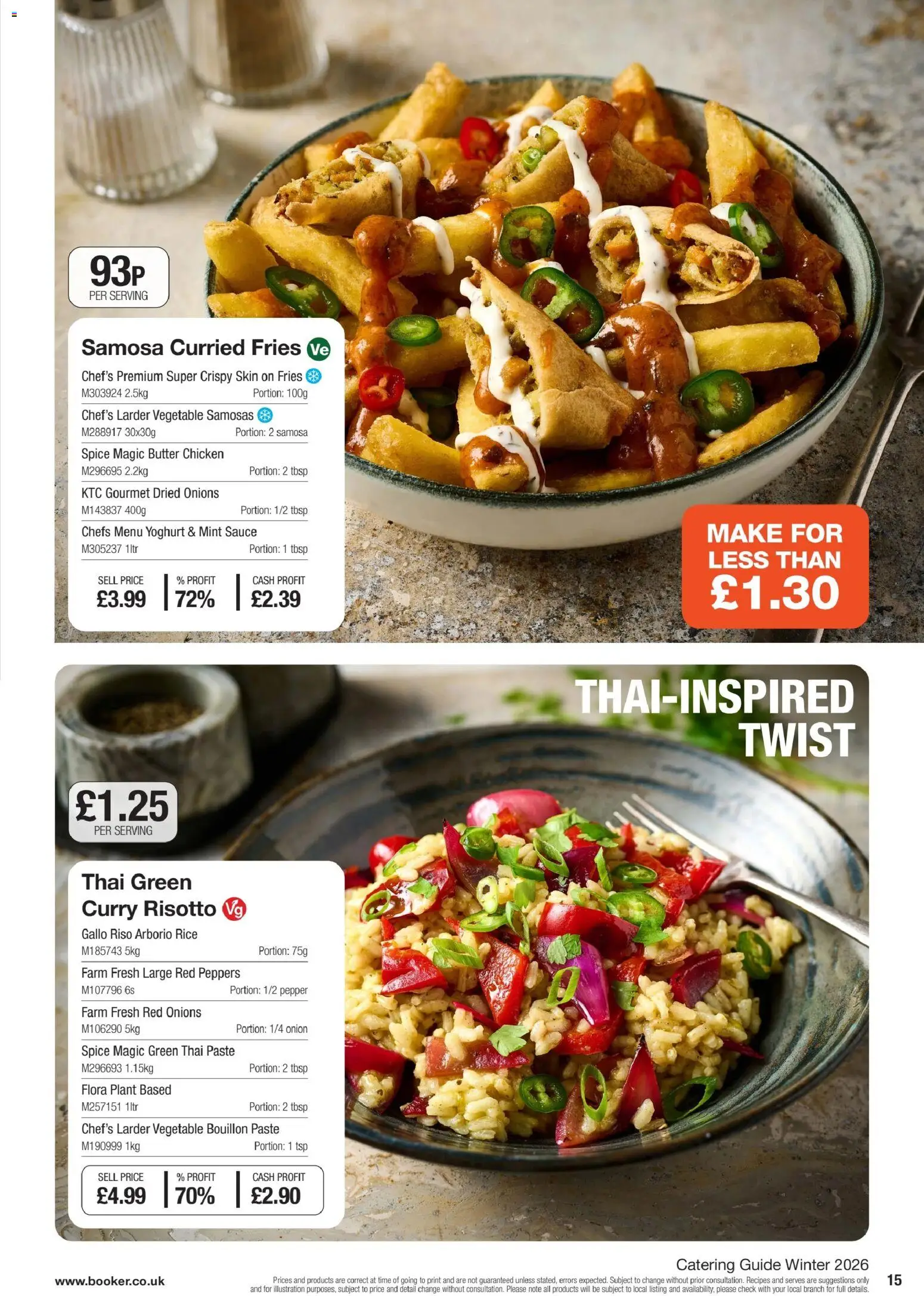 {H1} | Page: 15 | Products: Sauce, Yoghurt, Butter, Rice
