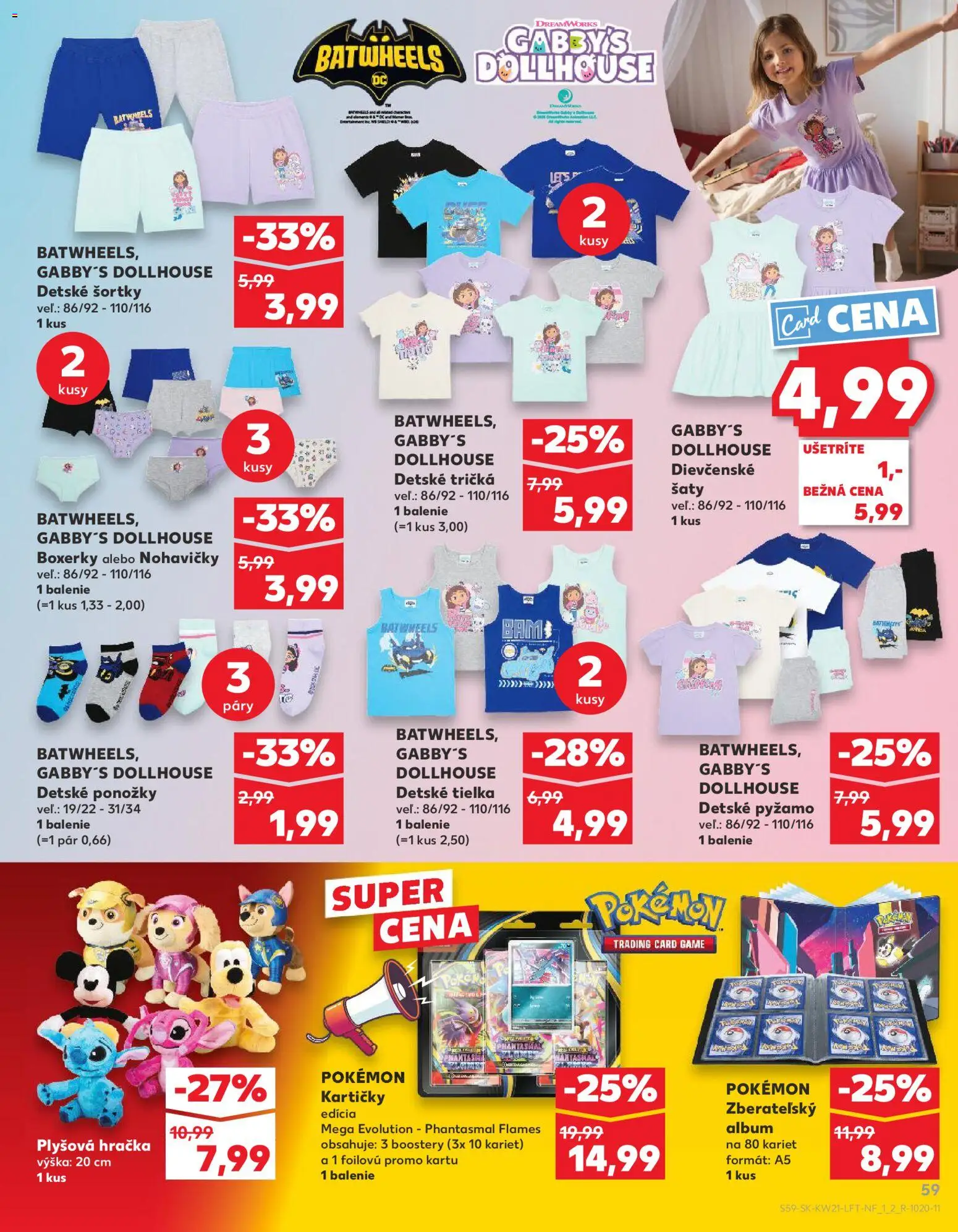 Nové Kaufland akcie – leták je platný od 21.05.2026 | Strana: 59 | Produkty: Nohavičky, Ponožky, Pyžamo, Boxerky