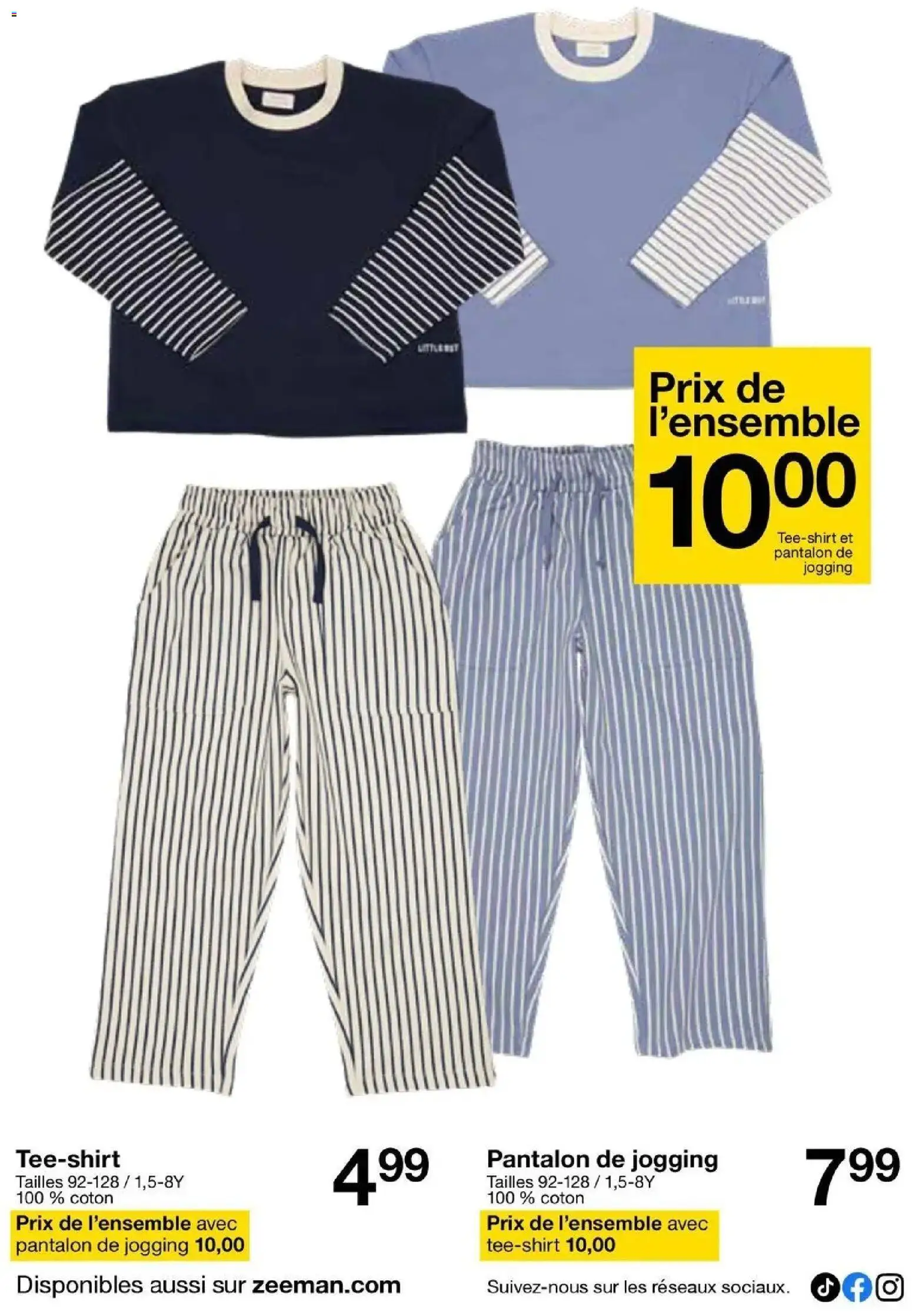 Zeeman - La rentrée avec notre nouvelle collection enfant à partir du 08/08/2026 - promo en ligne | Page: 8 | Produits: Coton, Pantalon