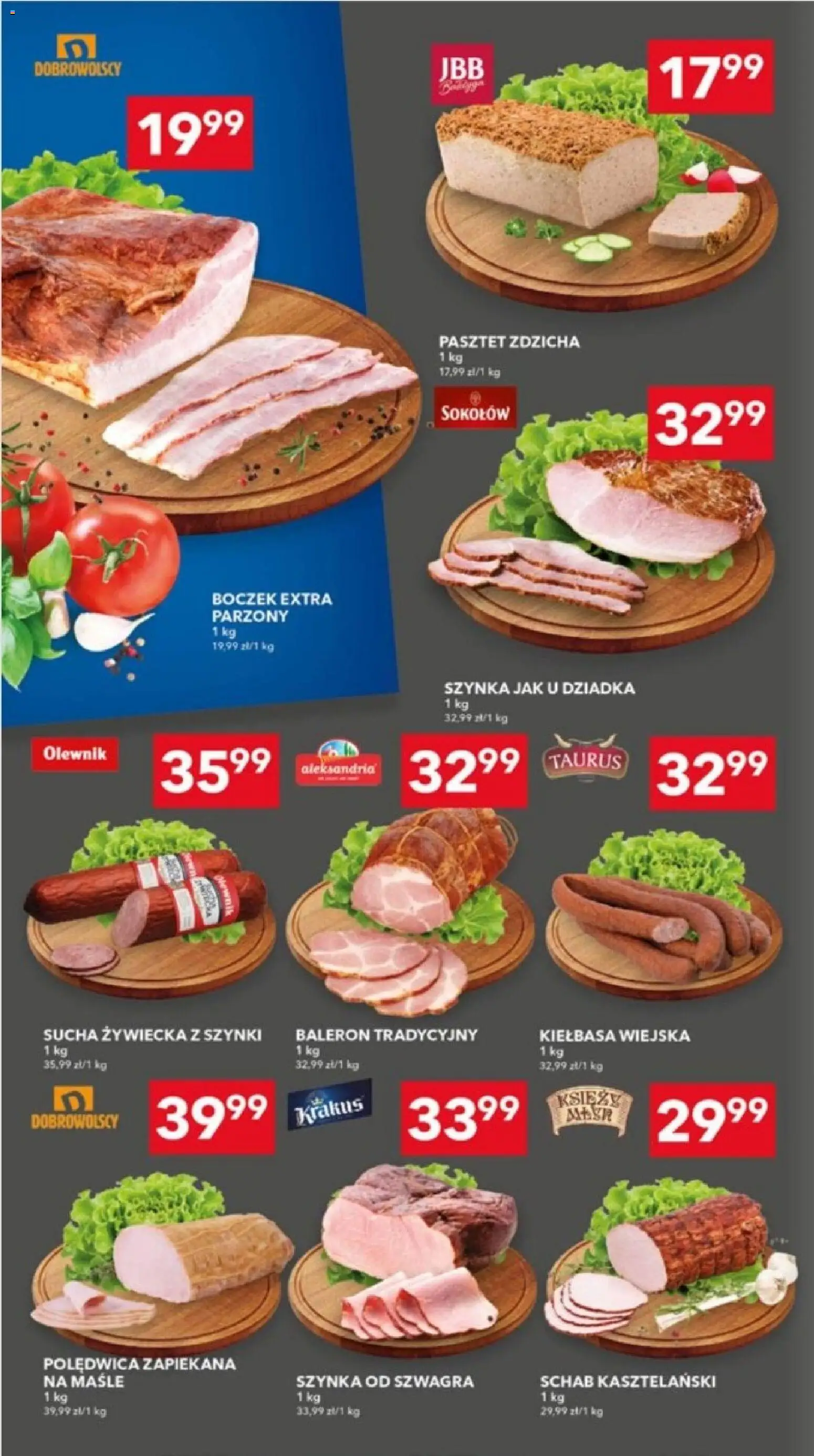 Lewiatan gazetka - Lublin od 22.10.2026 | Strona: 4 | Produkty: Kiełbasa, Pasztet, Szynka, Boczek