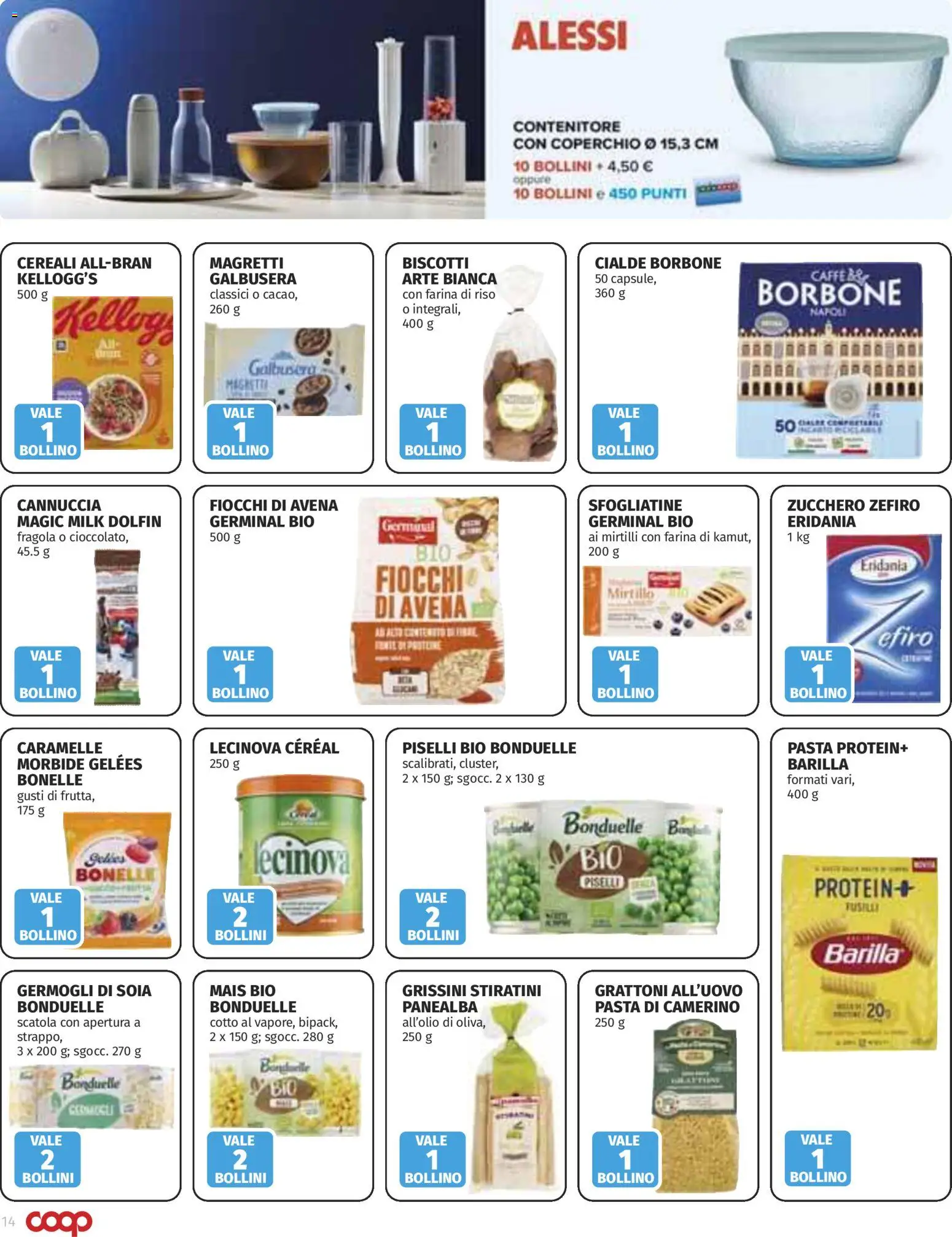 Volantino COOP del 17/09/2026 | Pagina: 14 | Prodotti: Riso, Zucchero, Mais, Grissini