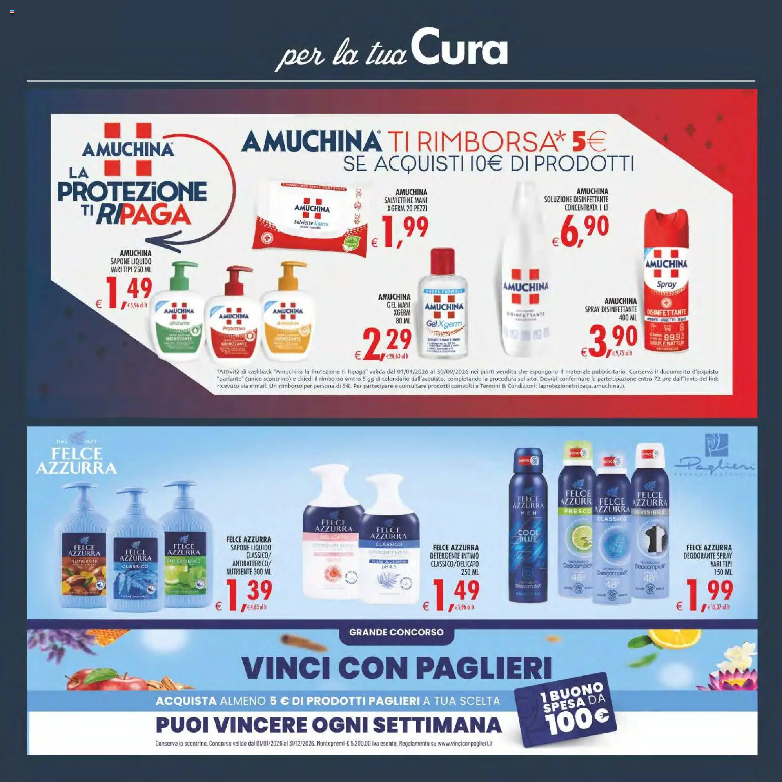 Volantino Decò del 31/07/2026 | Pagina: 36 | Prodotti: Spray disinfettante, Detergente intimo, Detergente, Intimo